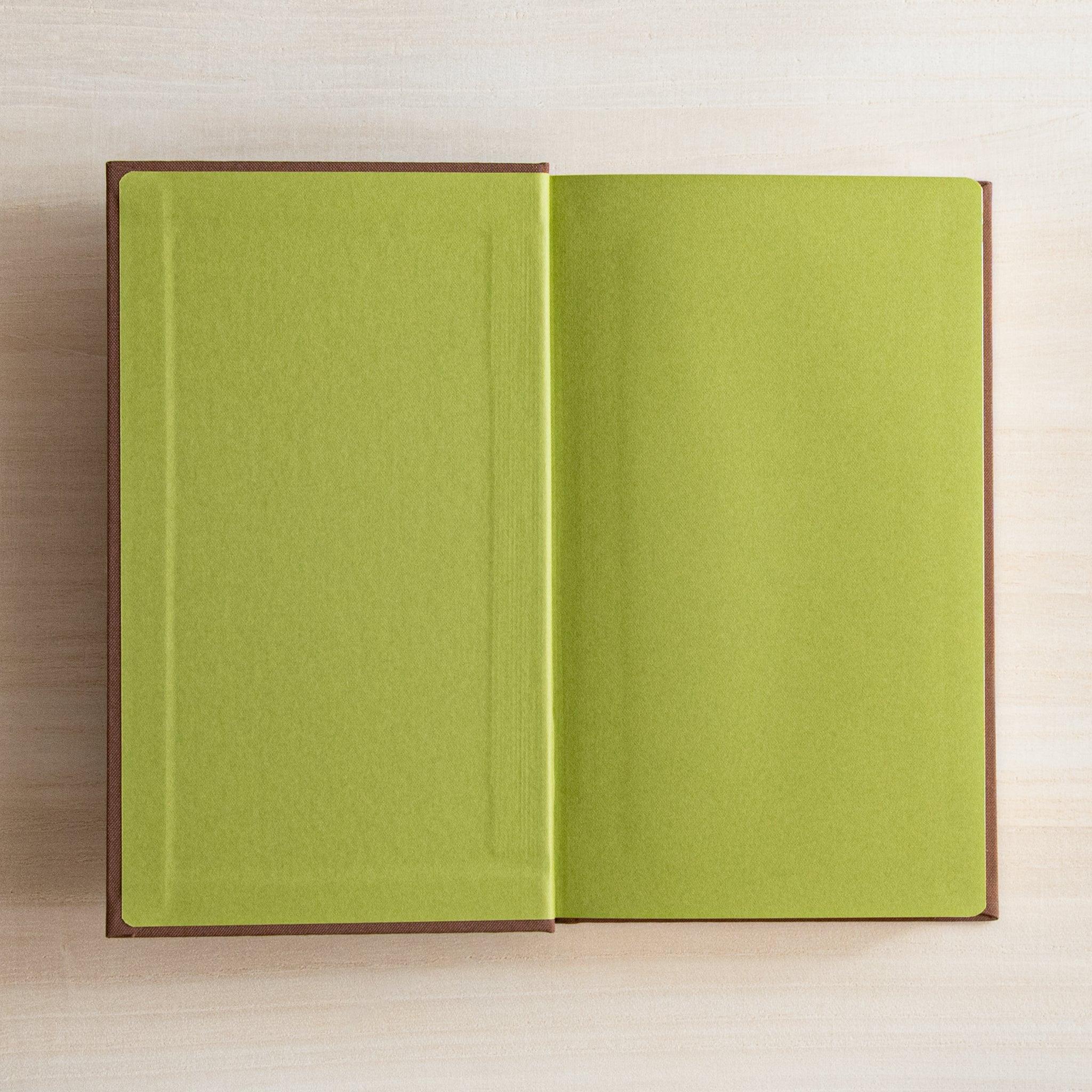 Midori 3-year journal, spread showing multiple date pages layout, compact Midori 3-year dated hardcover notebook made in