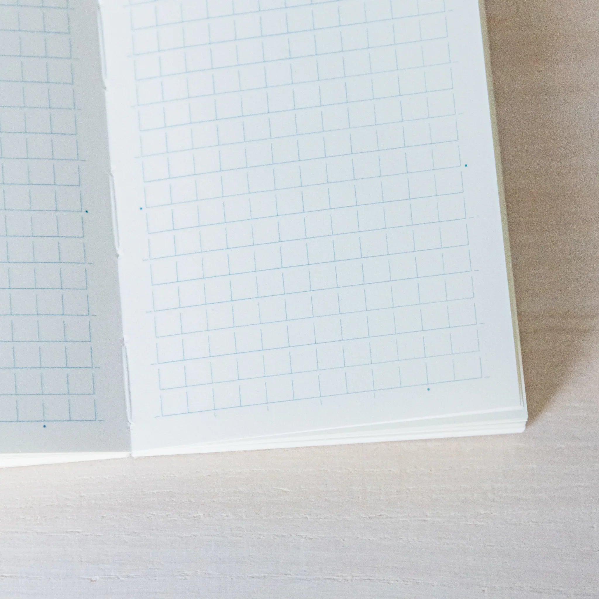 Midori MD A7 notebook, full page showing pocket size content, Japanese Midori MD notebook with smooth cream-colored paper for