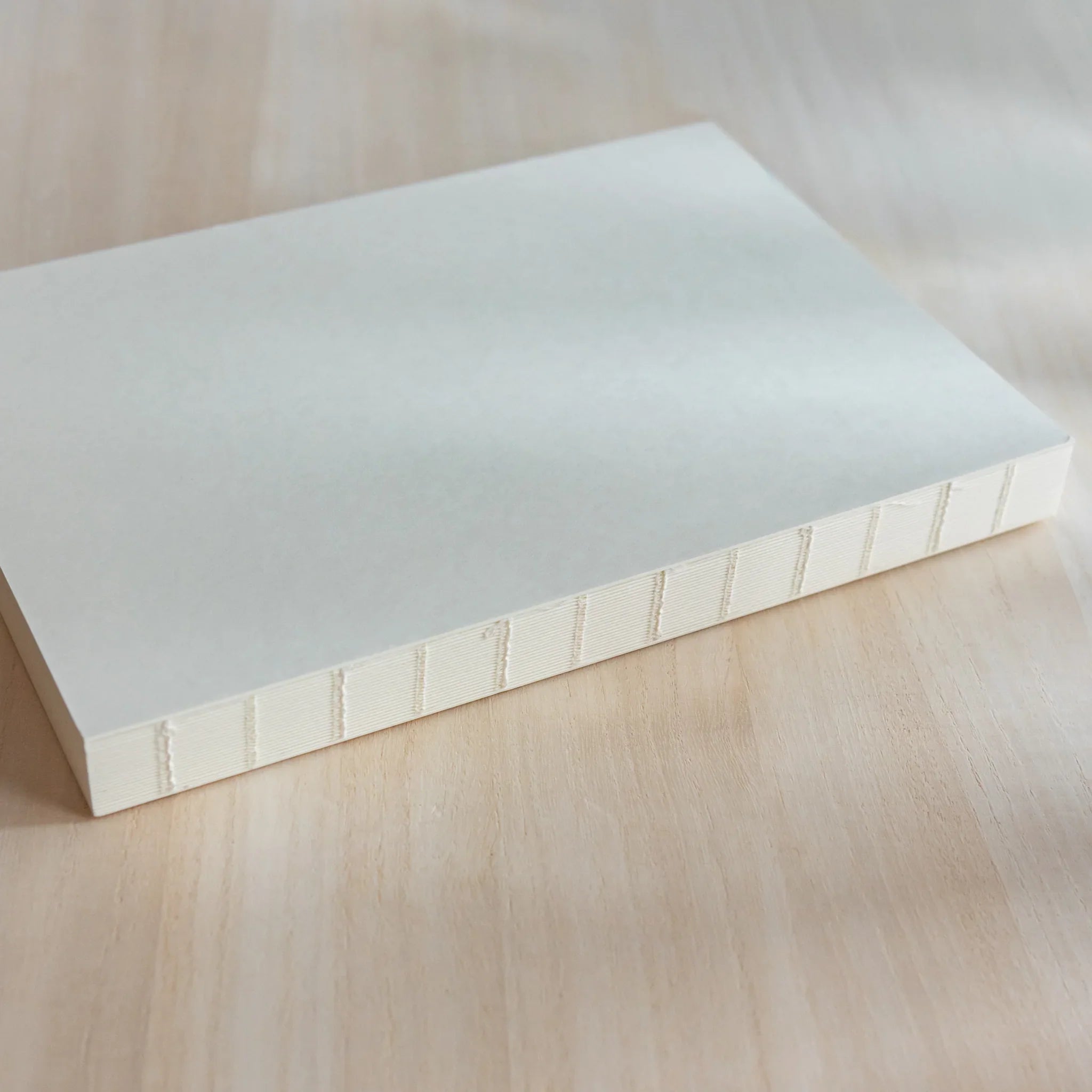 Midori MD A5 journal, cover interior showing endpapers and construction, Japanese Midori MD notebook with cotton-smooth paper