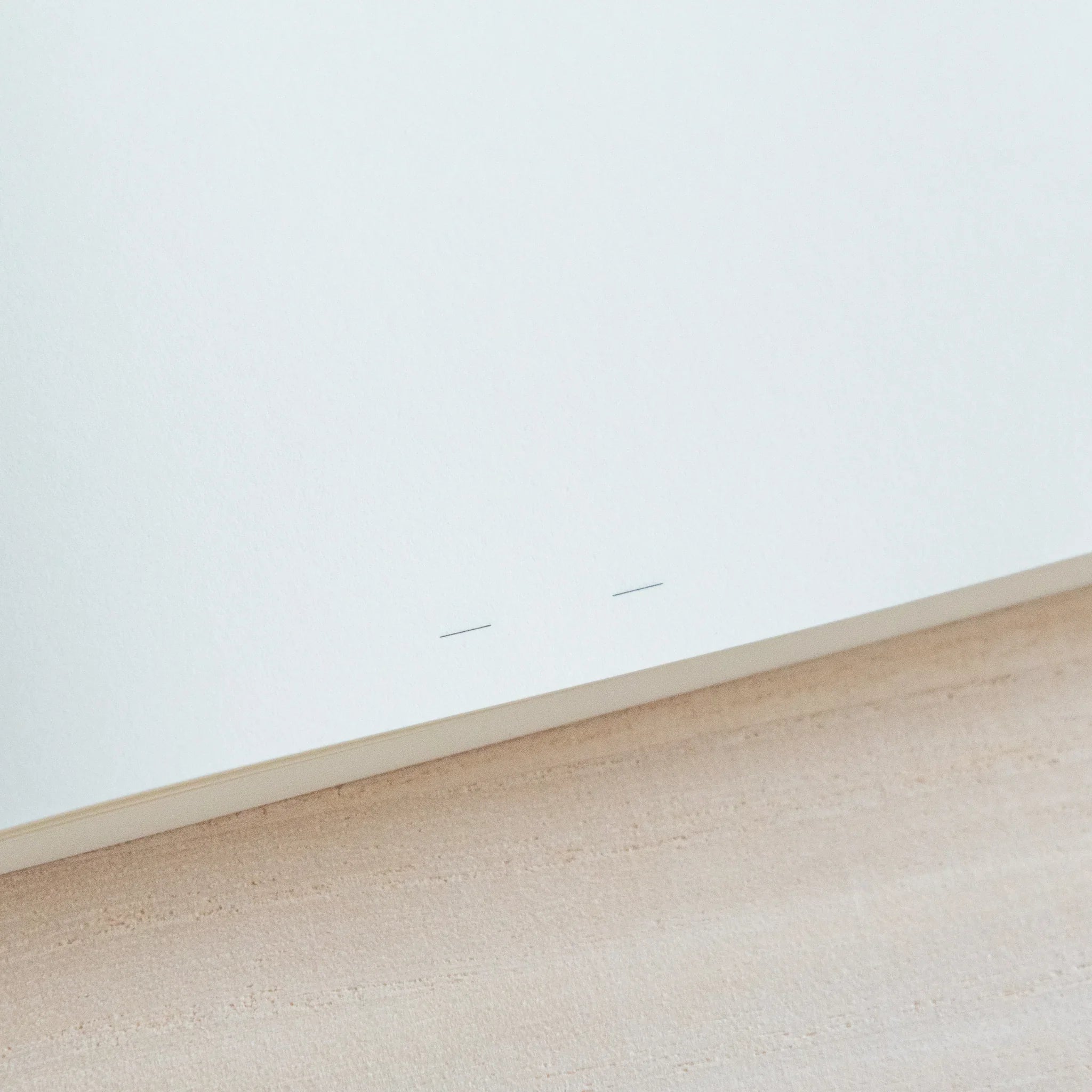 Top view of open Midori Japanese journal with two blank pages, no writing, on light wood surface.