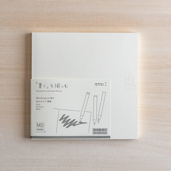 Midori MD Japanese Notebook Thick Paper – A5 Square, Blank | Komorebi ...