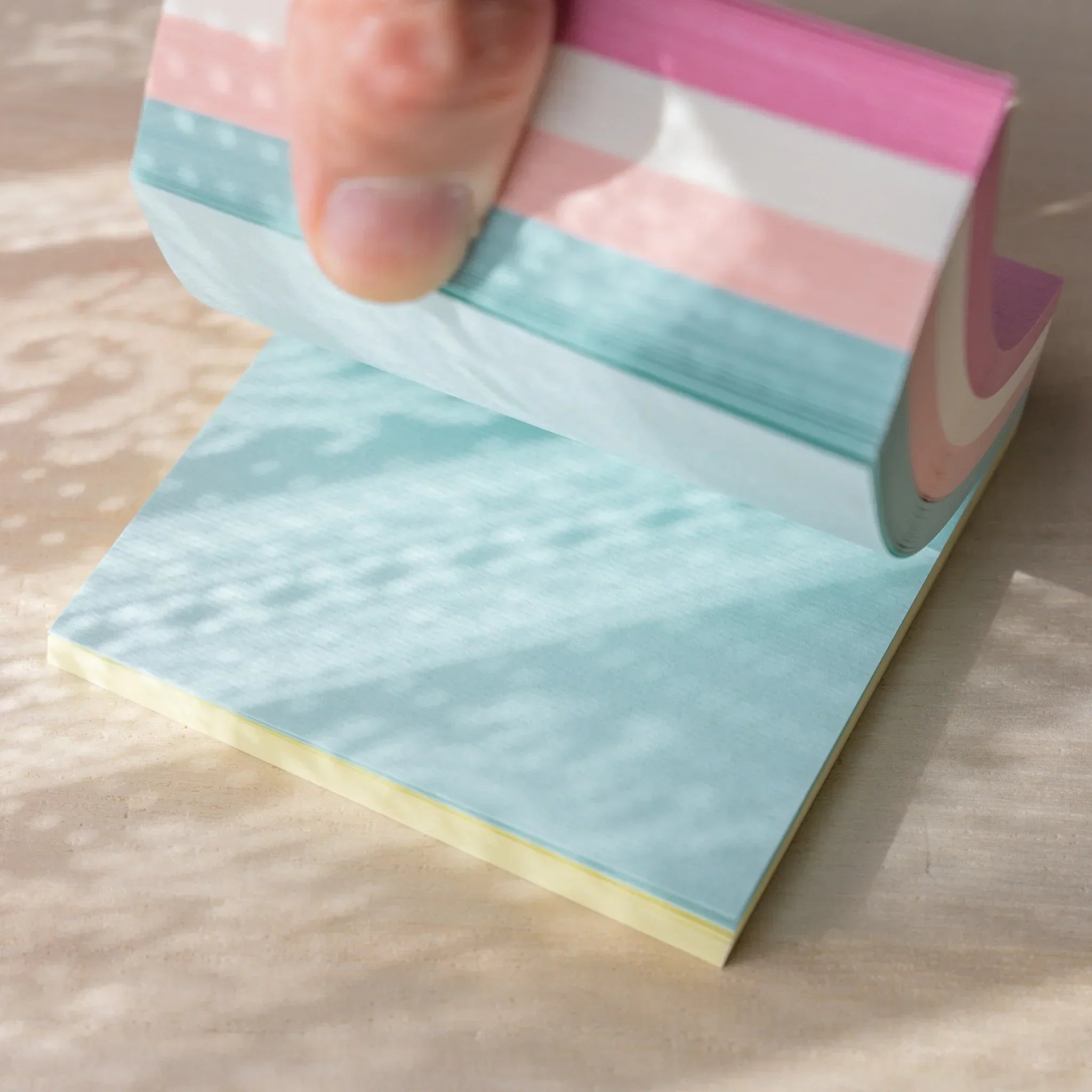 Memo pad stack displayed and features and features and features and features and features and features