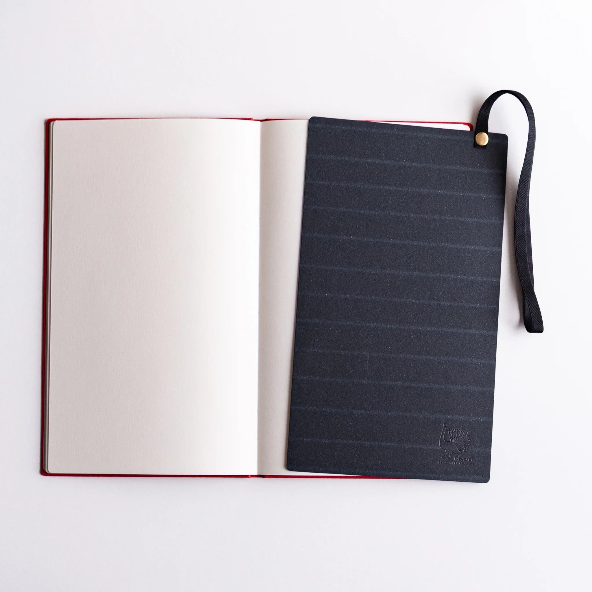 Multi-Use Notebook Band for Dressco B6 Variant Size, tilted angle revealing structure providing full visual representation an