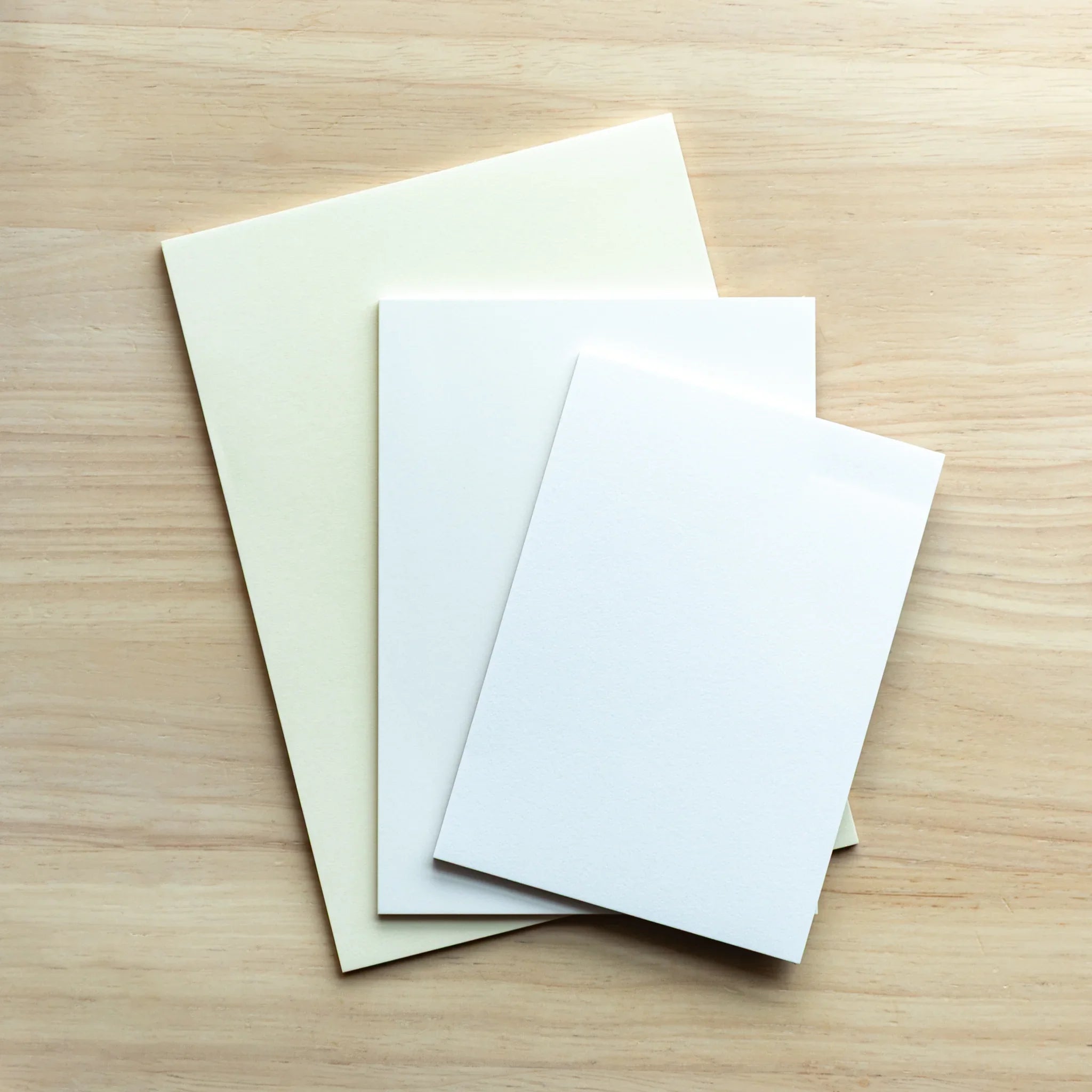 Paper Tasting egg shell writing pad set open, displaying paper sheets in fan arrangement, quality showcase