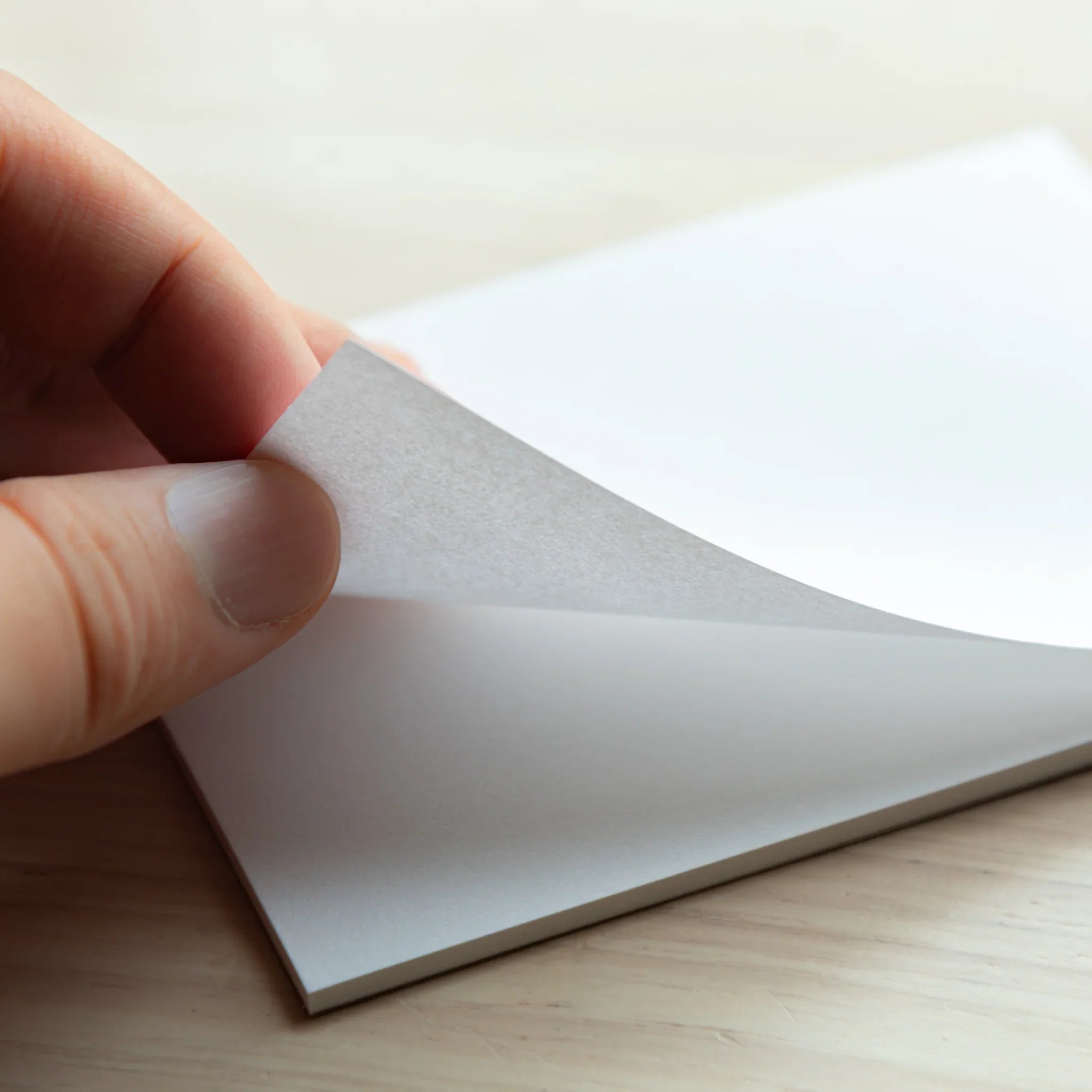 Close-up of egg shell paper texture from Paper Tasting set, showing surface finish and paper quality detail