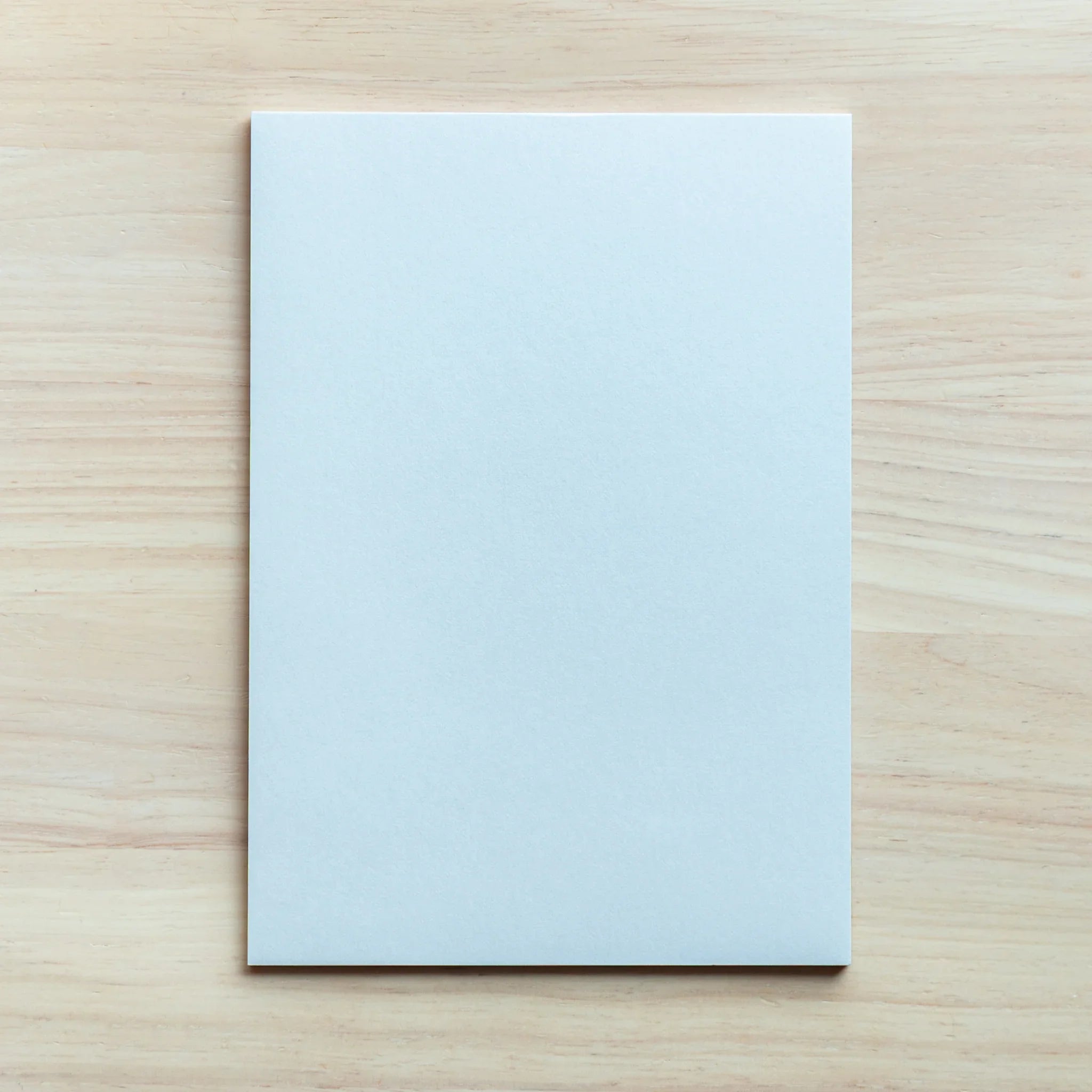 White sheet from Paper Tasting Writing Pad Set Gray Vol.4, Japanese Note Book view.