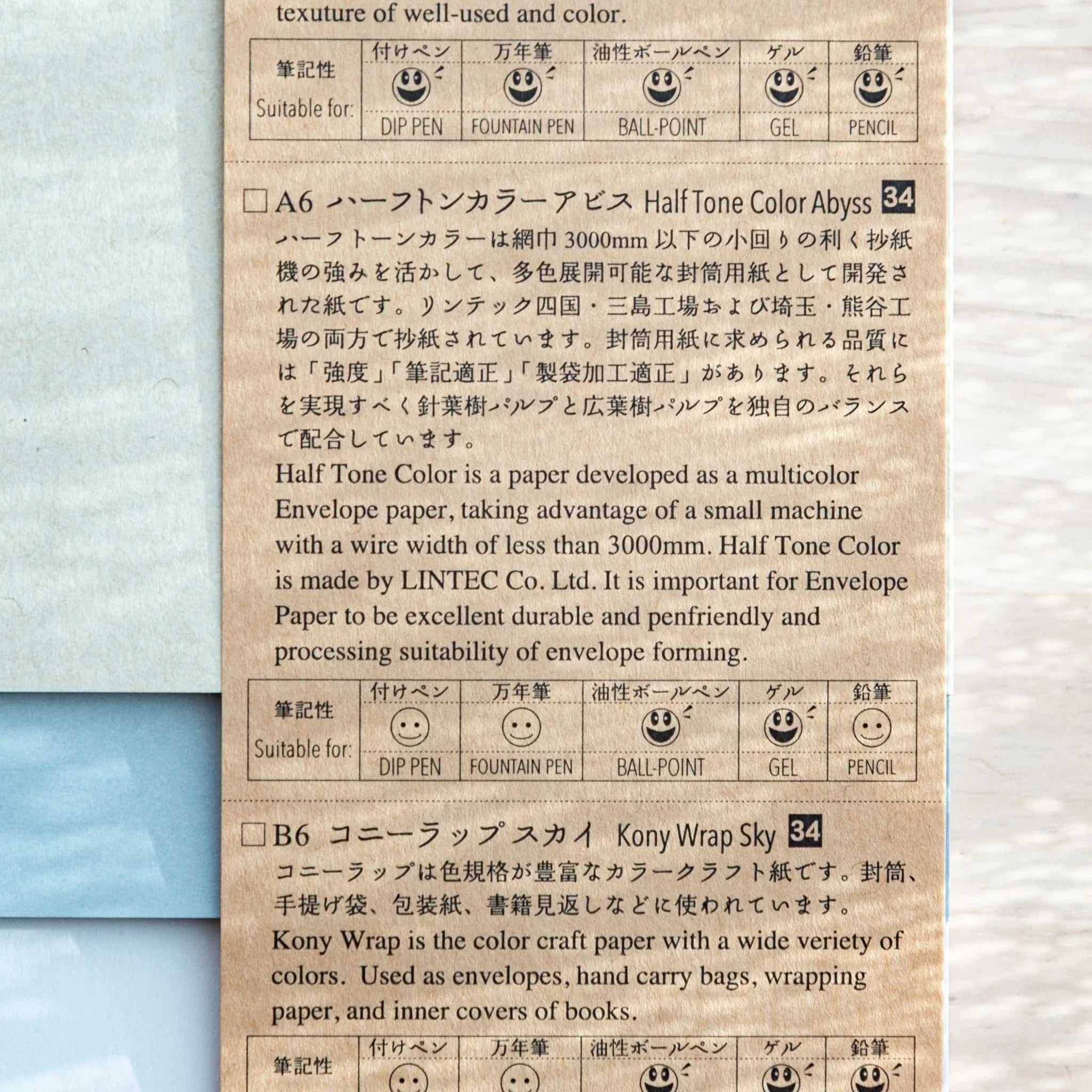 Paper Tasting Writing Pad Set, image 9: color or material variant display shown presenting visual clarity