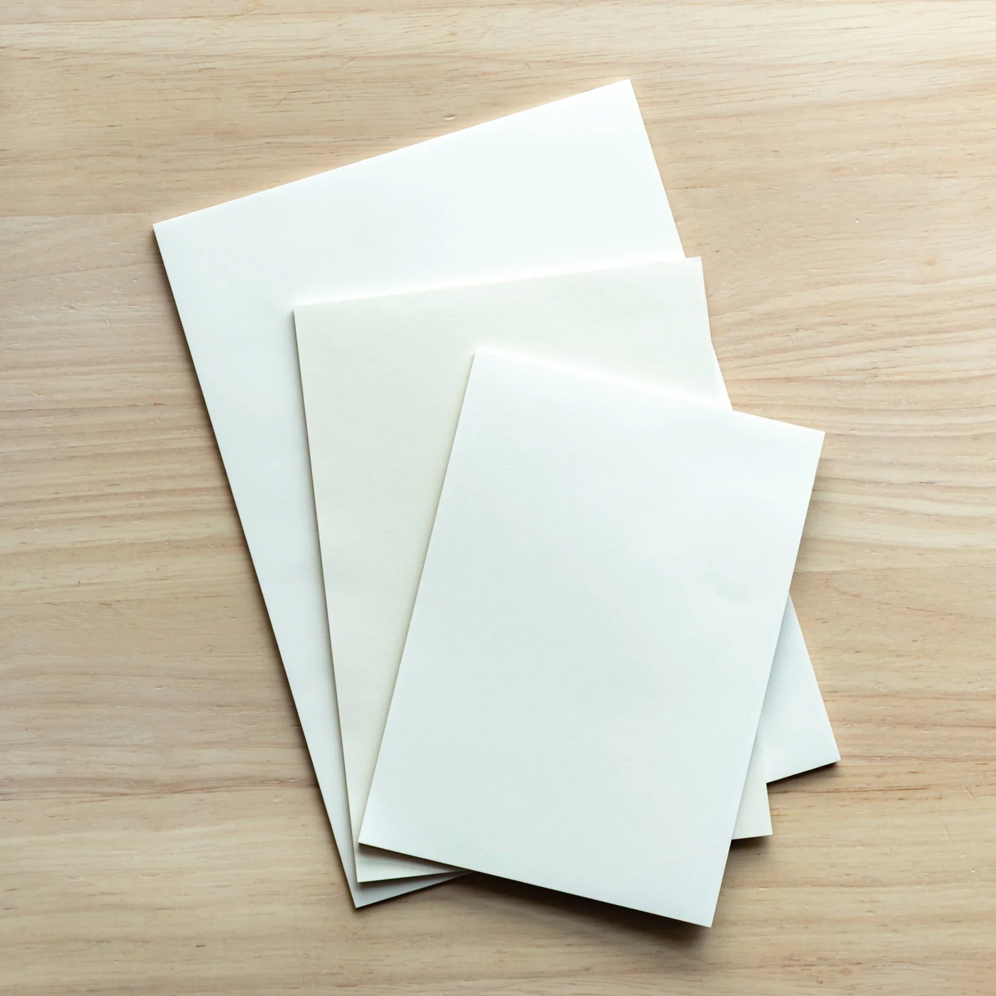 Stacked sheets in a Japanese Paper Pad, featuring planner paper layers for smooth writing and pen testing.