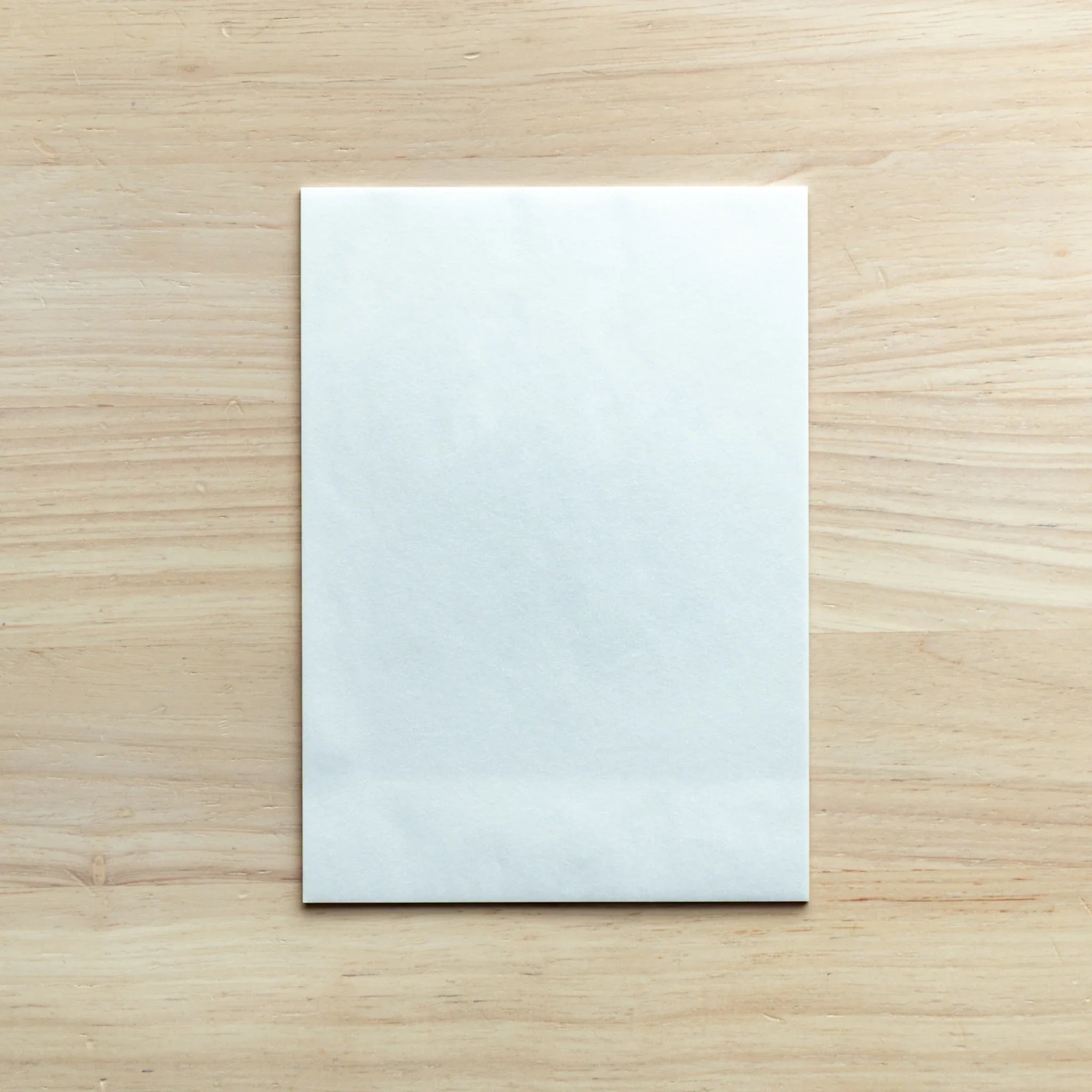 Full sheet from Paper Tasting Writing Pad Set – Translucent vol.2, Japanese Writing Pad made with recycled pulp.