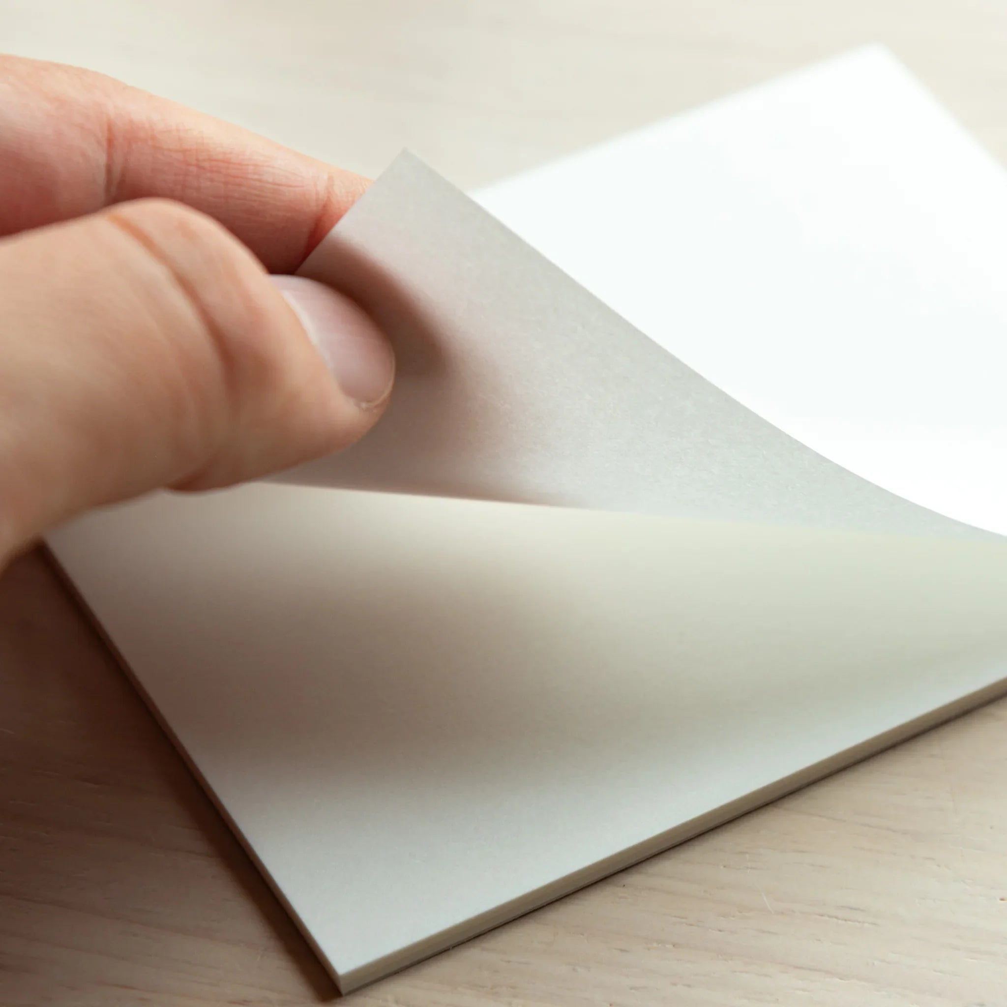 Hand lifting sheet from paper tasting writing pad set translucent vol.2, Japanese Writing Pad sample.