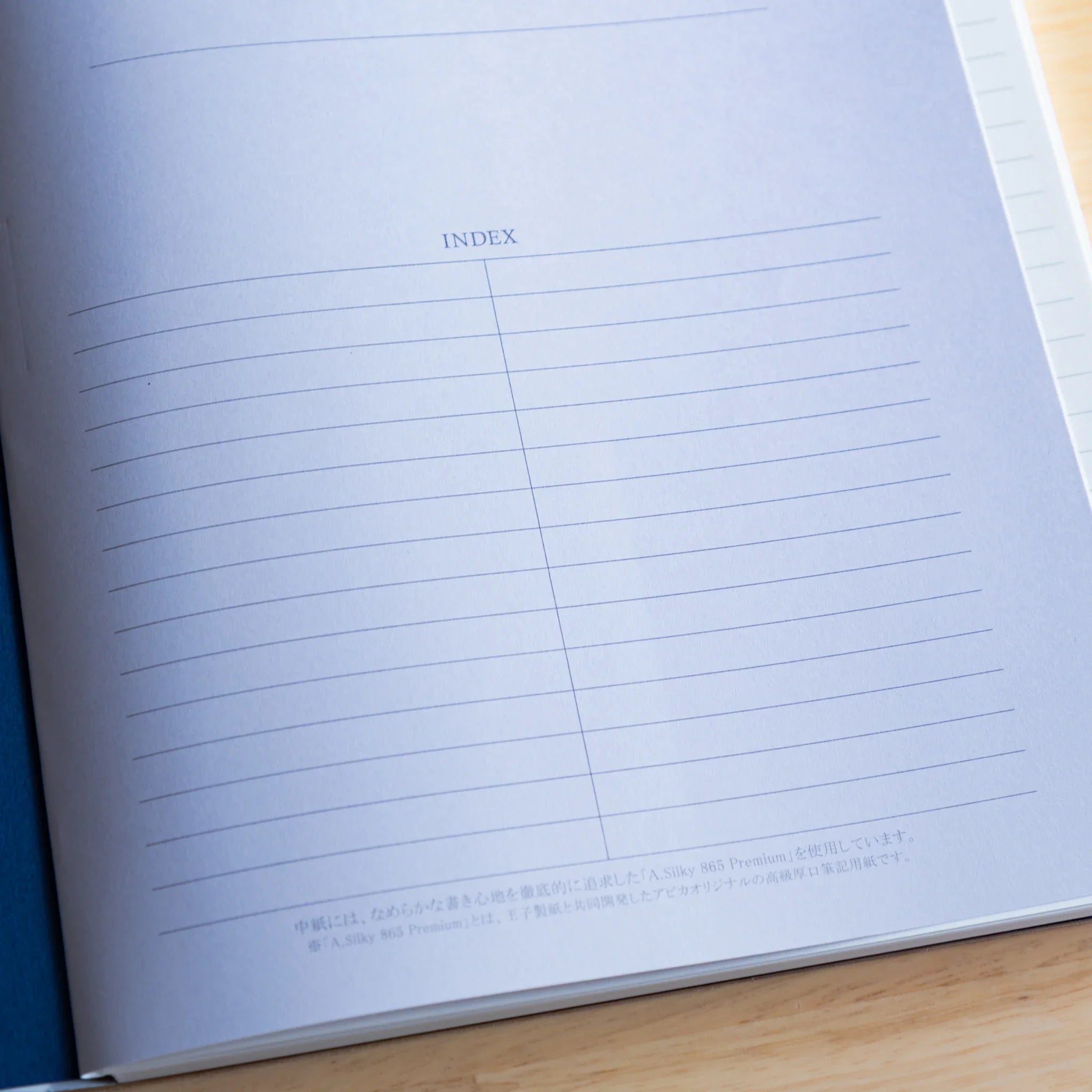 Apica Premium CD Notebook Silky red hard cover side view Premium label made in Japan fountain pen compatible design