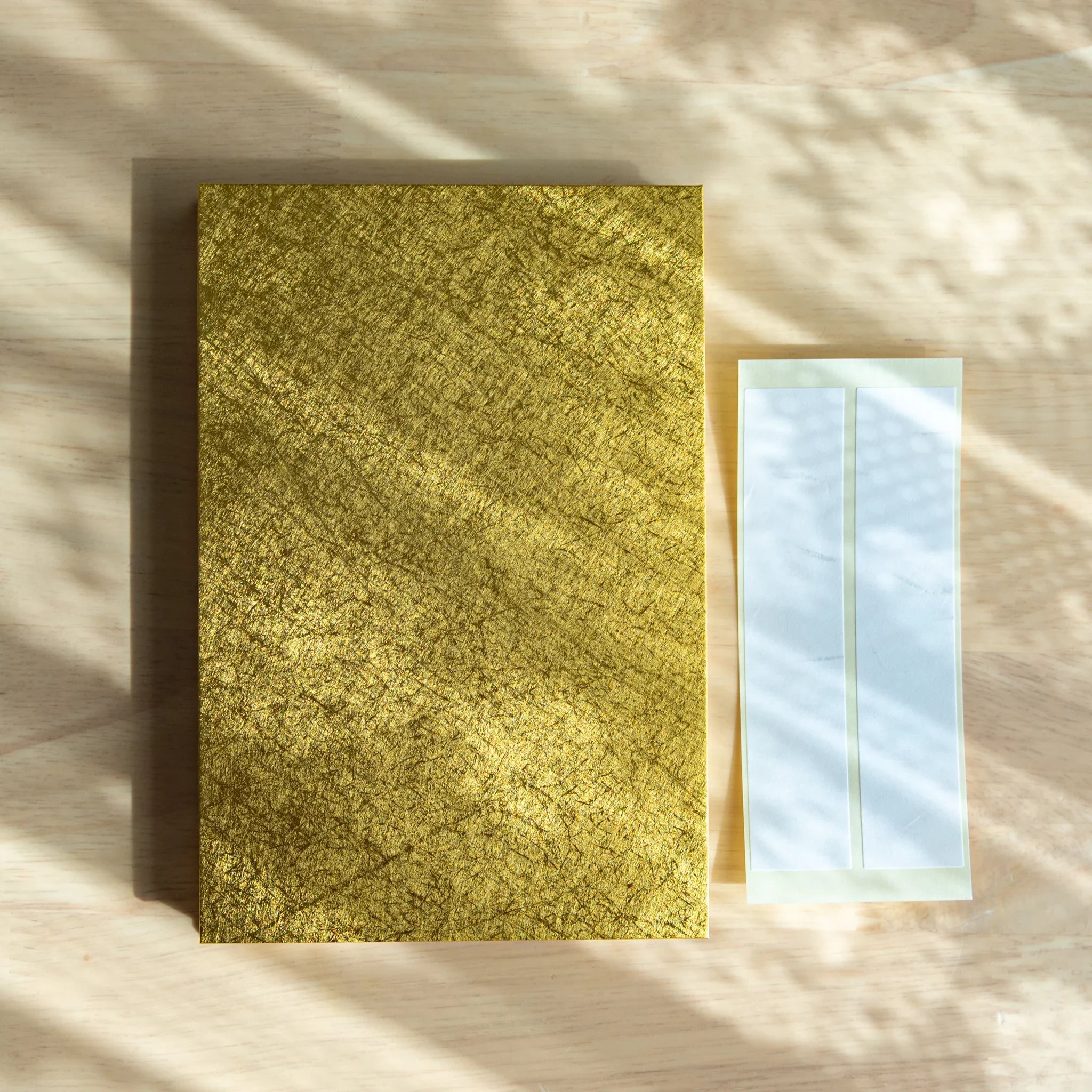 Premium Gold washi goshuincho book with temple stamp impression example shown stamp book detail washi