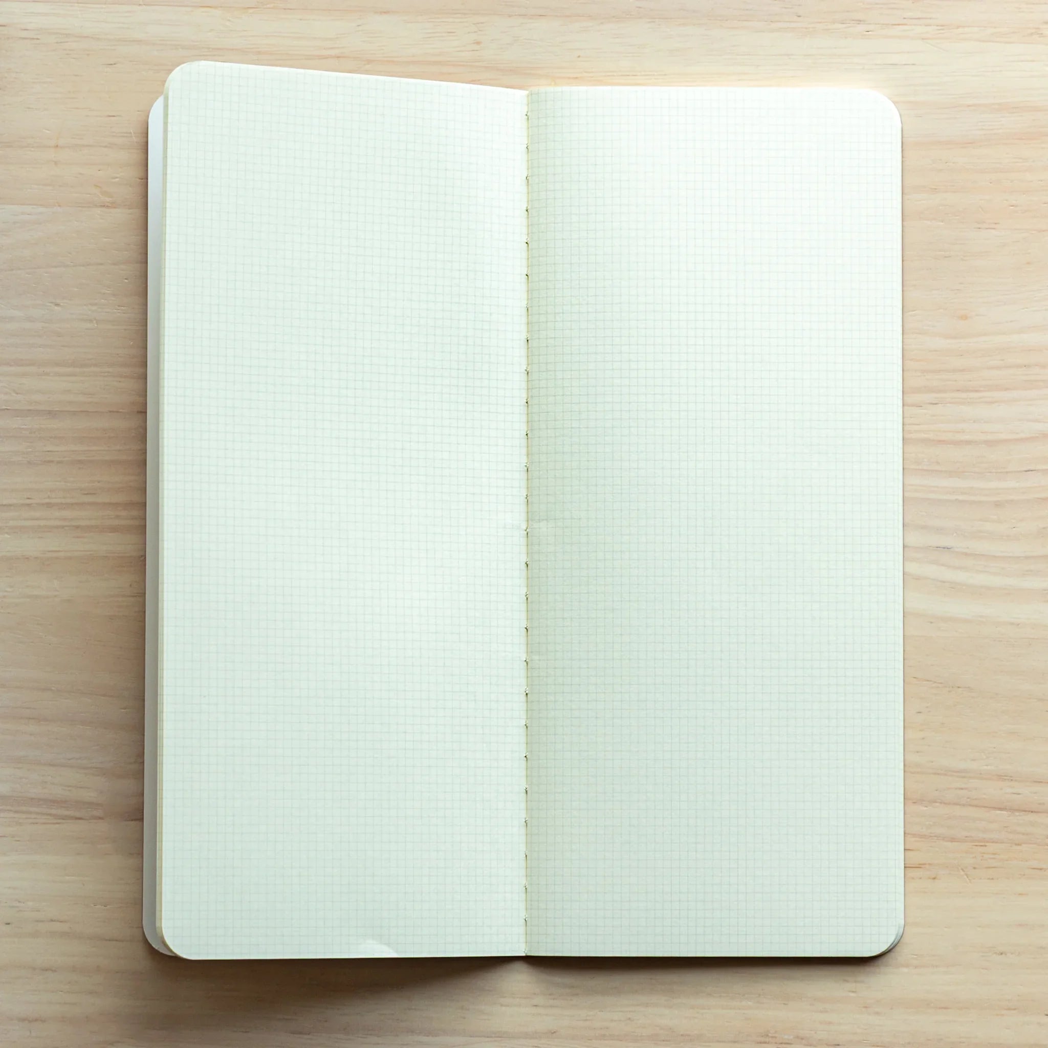 Open Japanese Notebook with 2mm grid paper, excellent for fine writing using a Japanese Fountain Pen.