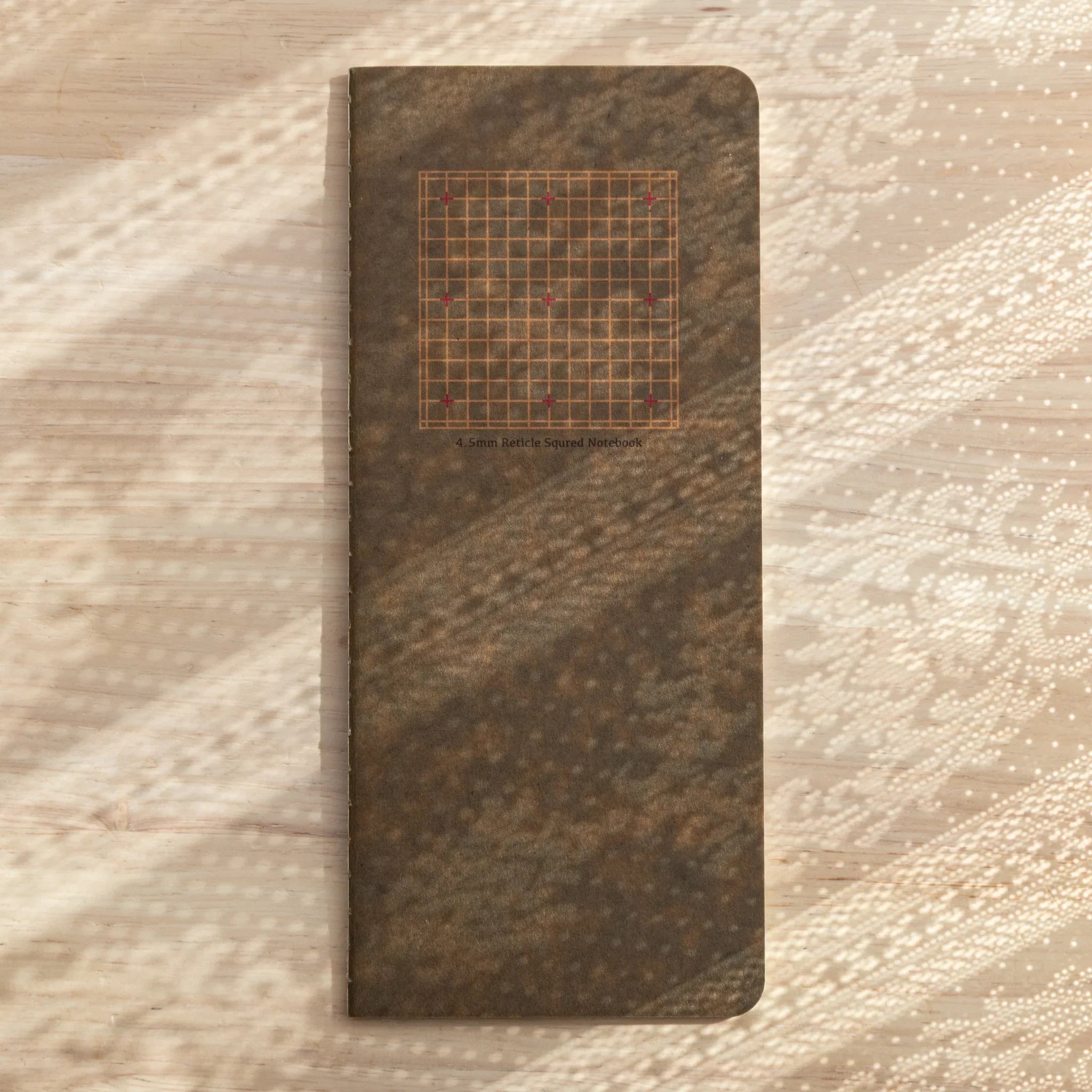 RO-BIKI Basic Series notebook with 4.5mm grid and cross marks shown flat displaying cover and structured pattern