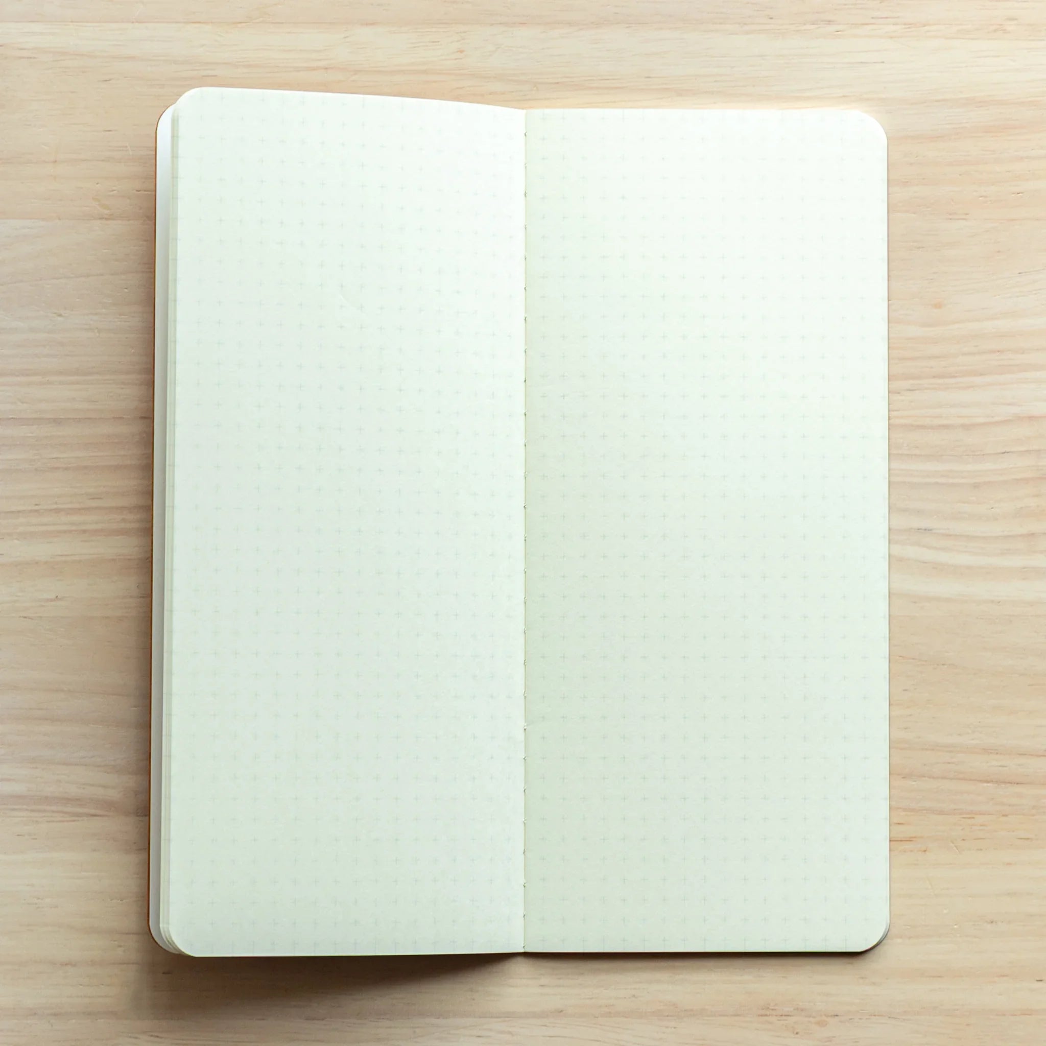 RO-BIKI Basic Series 5mm reticle grid notebook displayed flat showing cover design and structured grid pattern
