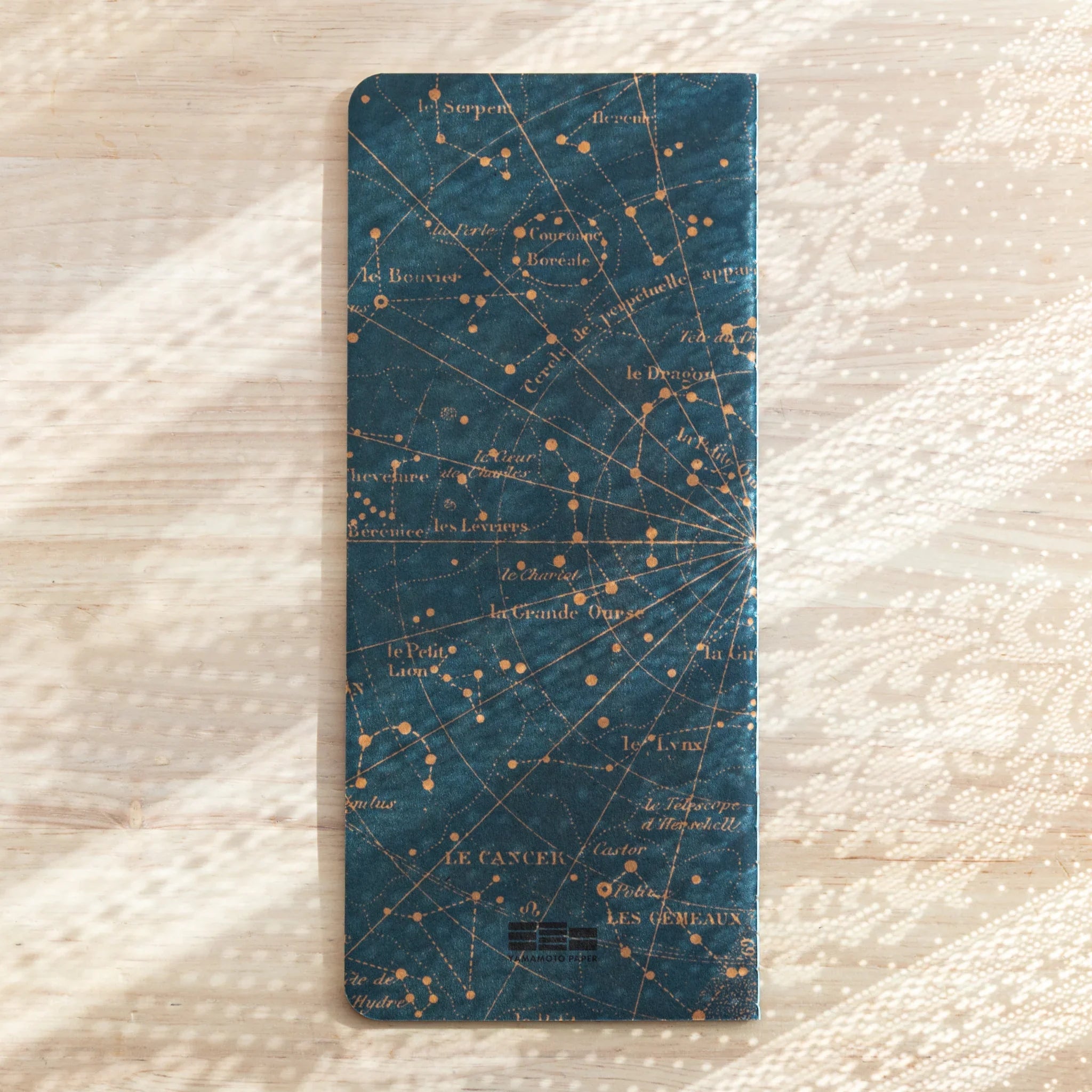 Back cover of Japanese Notebook RO-BIKI Star Map.