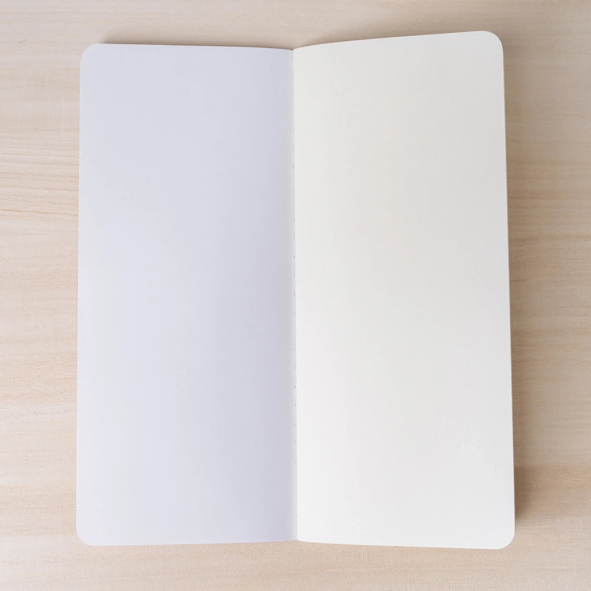 RO-BIKI Weather Map Notebook, side profile view of product providing full visual representation and product details