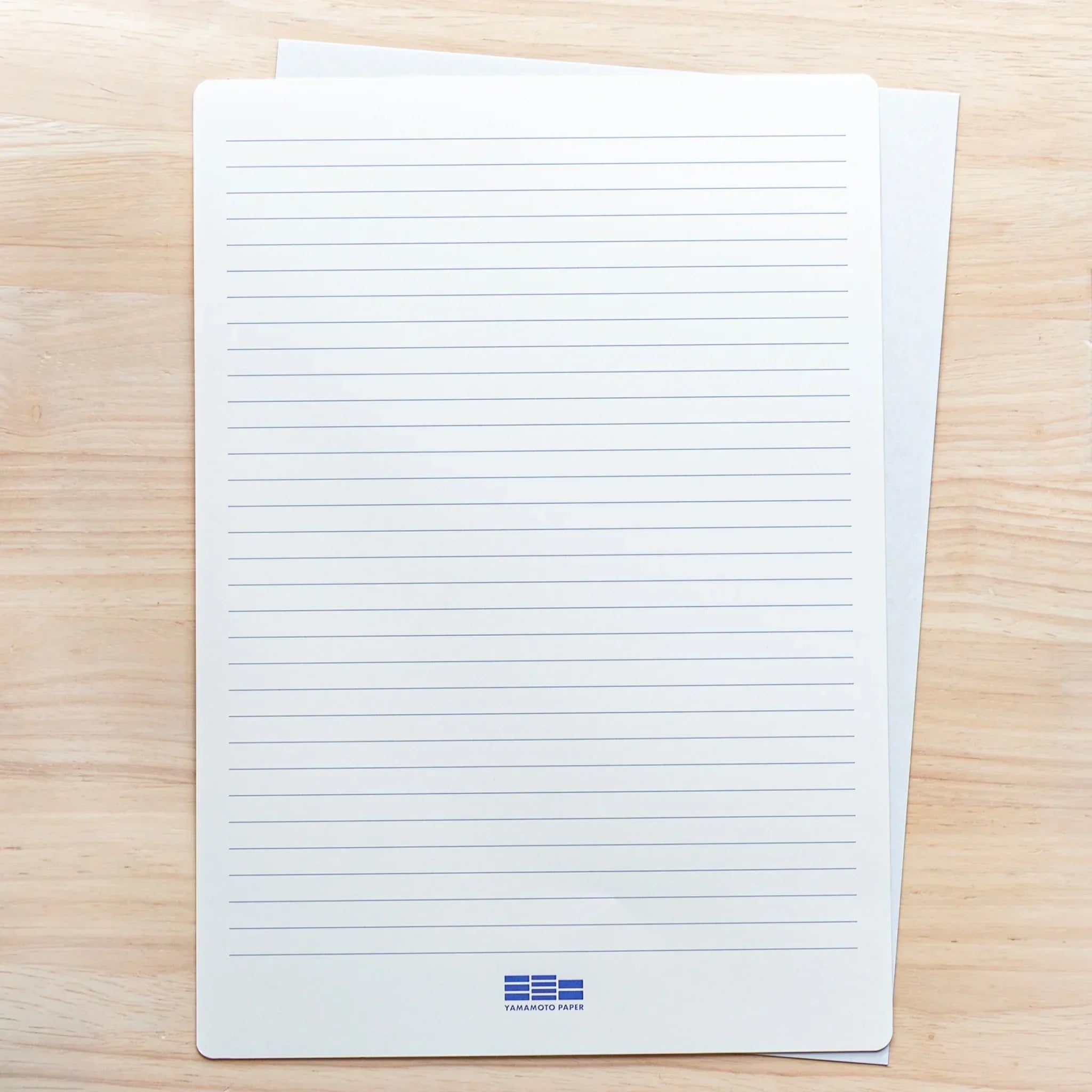 Sanzen Tomoe River Japanese Loose Leaf Paper A4 with blue ruled lines, lightweight 52gsm sheets by Yamamoto Paper.