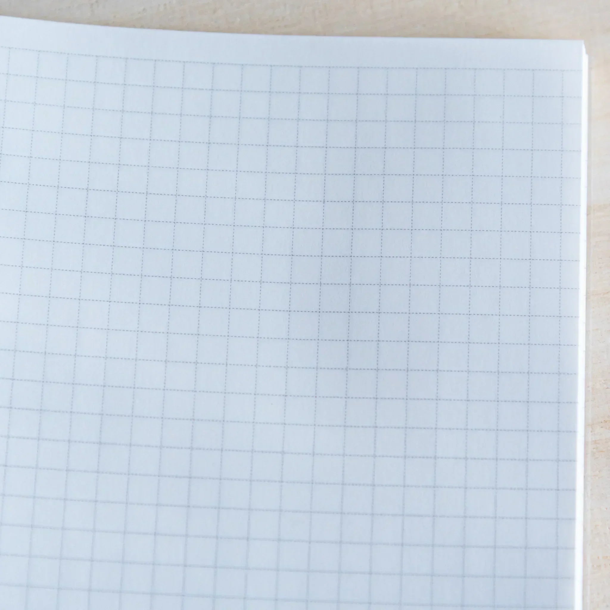 Taccia Japanese notebook A5 open on desk, showing smooth Prime Writing Paper for fountain pens