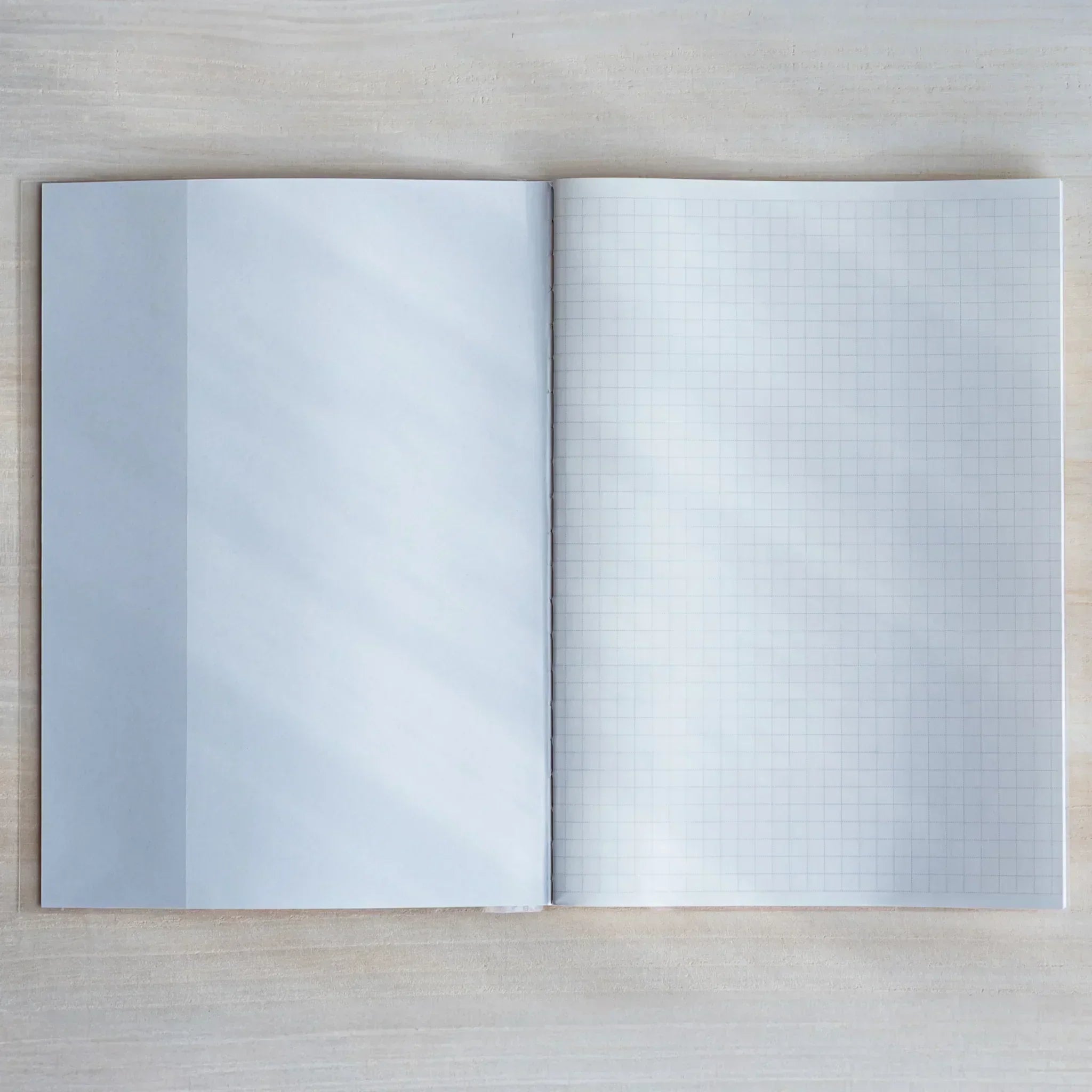 Inside pages of Taccia Japanese notebook A5 grid paper ideal for writing and sketching