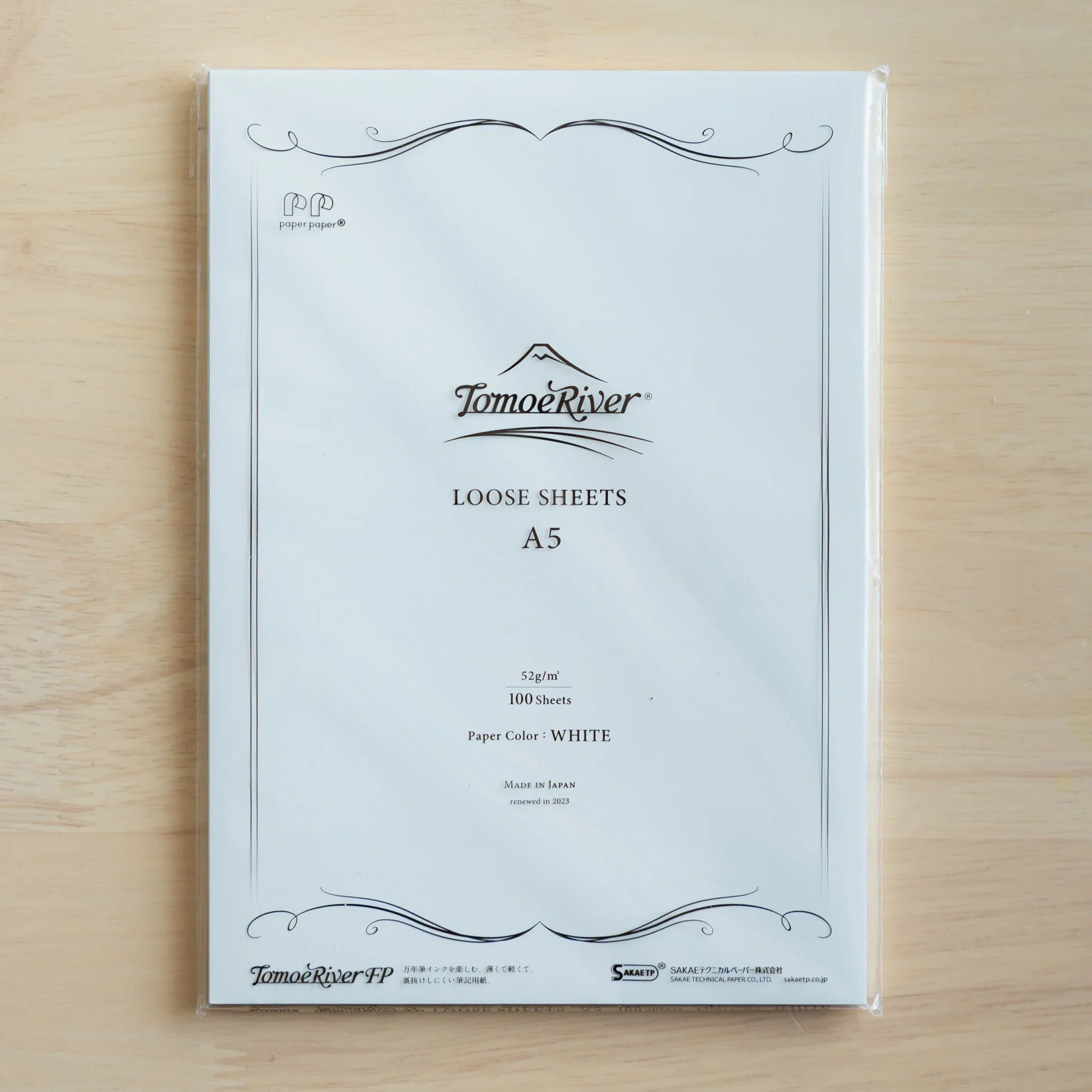 Sanzen Tomoe River FP loose leaf paper fountain pen writing sheets, thin quality paper, made in Japan collection