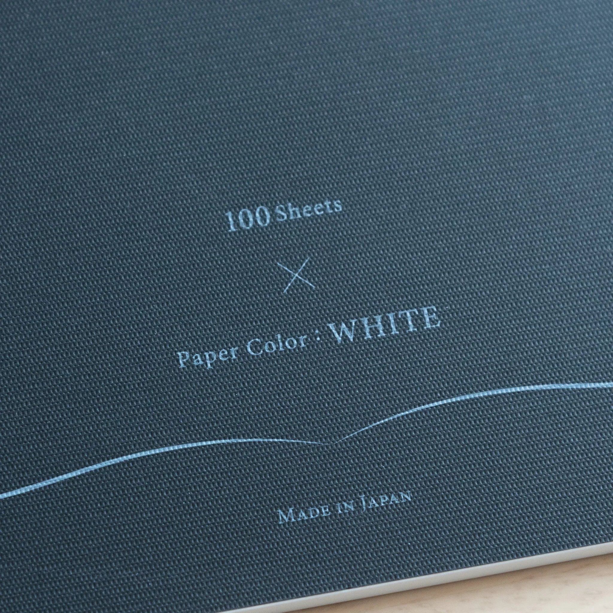 Sanzen Tomoe River FP writing pad front cover with embossed Japanese branding and minimal text for fountain pen writing