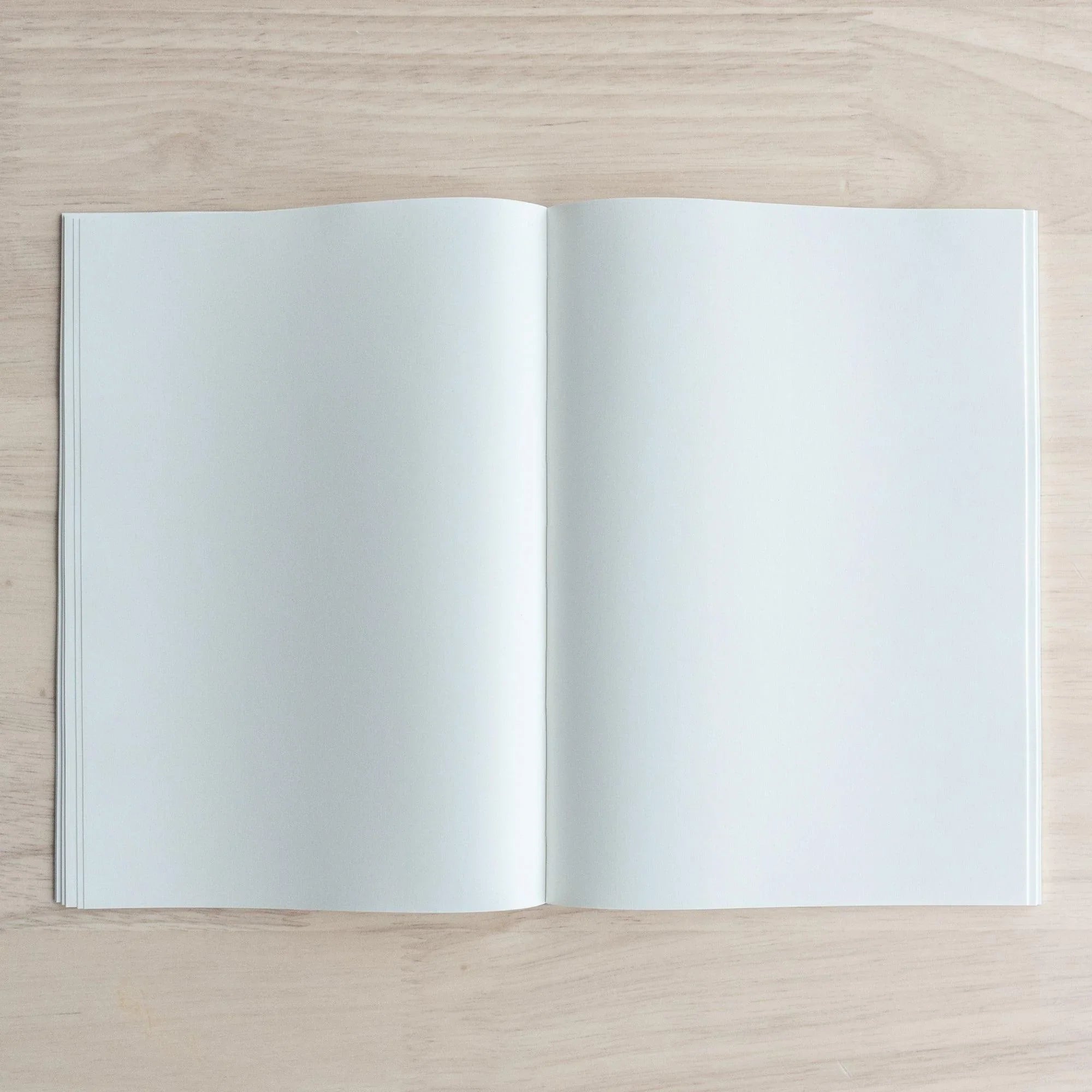 Tomoe River soft cover A5 notebook, corner detail of paper quality and flexible binding craftsmanship