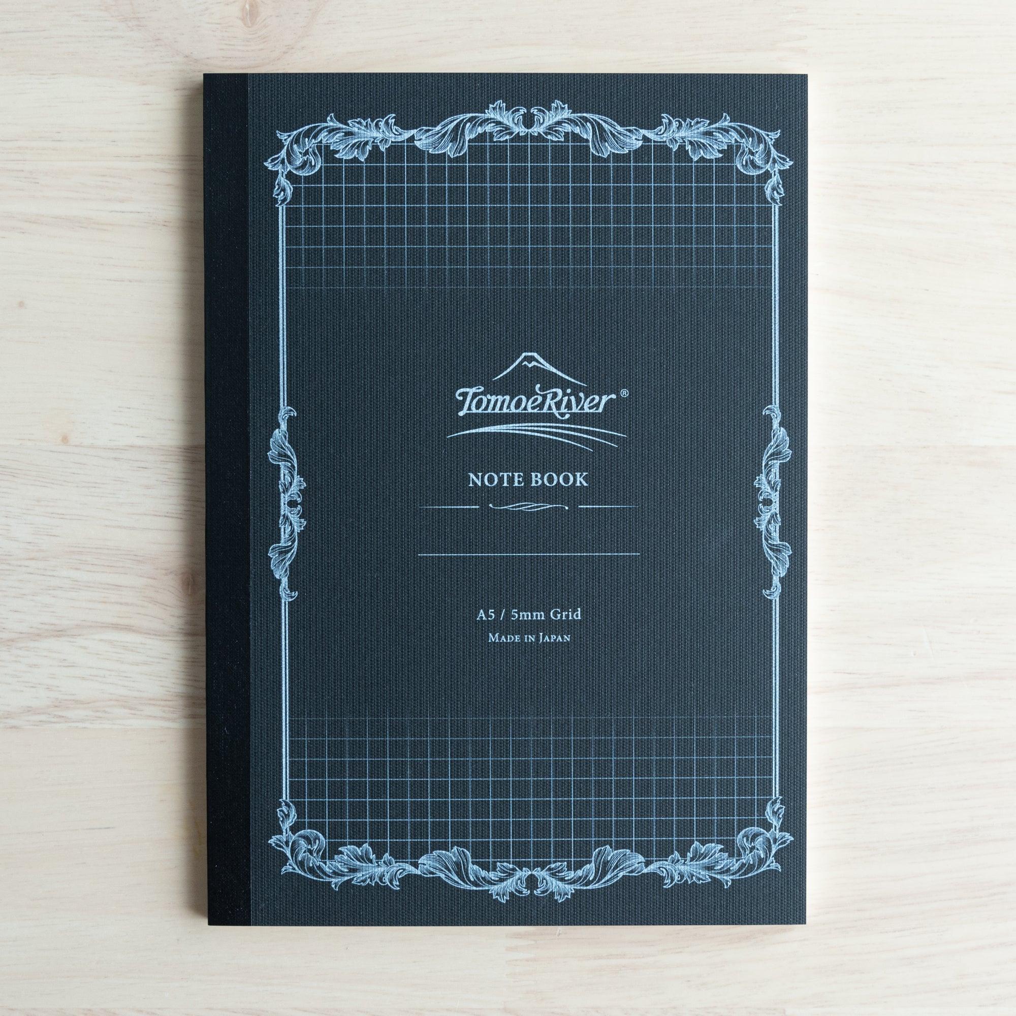 Sanzen FP soft cover A5 notebook, individual page spread demonstration of quality paper characteristics