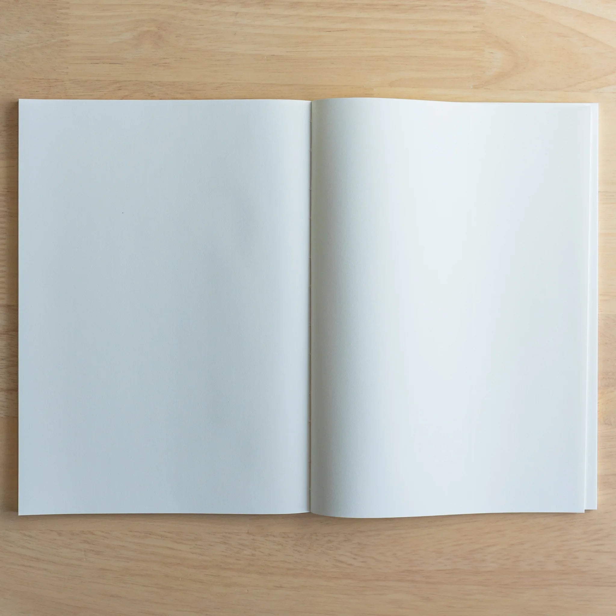 Tomoe River FP notebook open showing smooth Japanese fountain pen friendly paper for quality writing