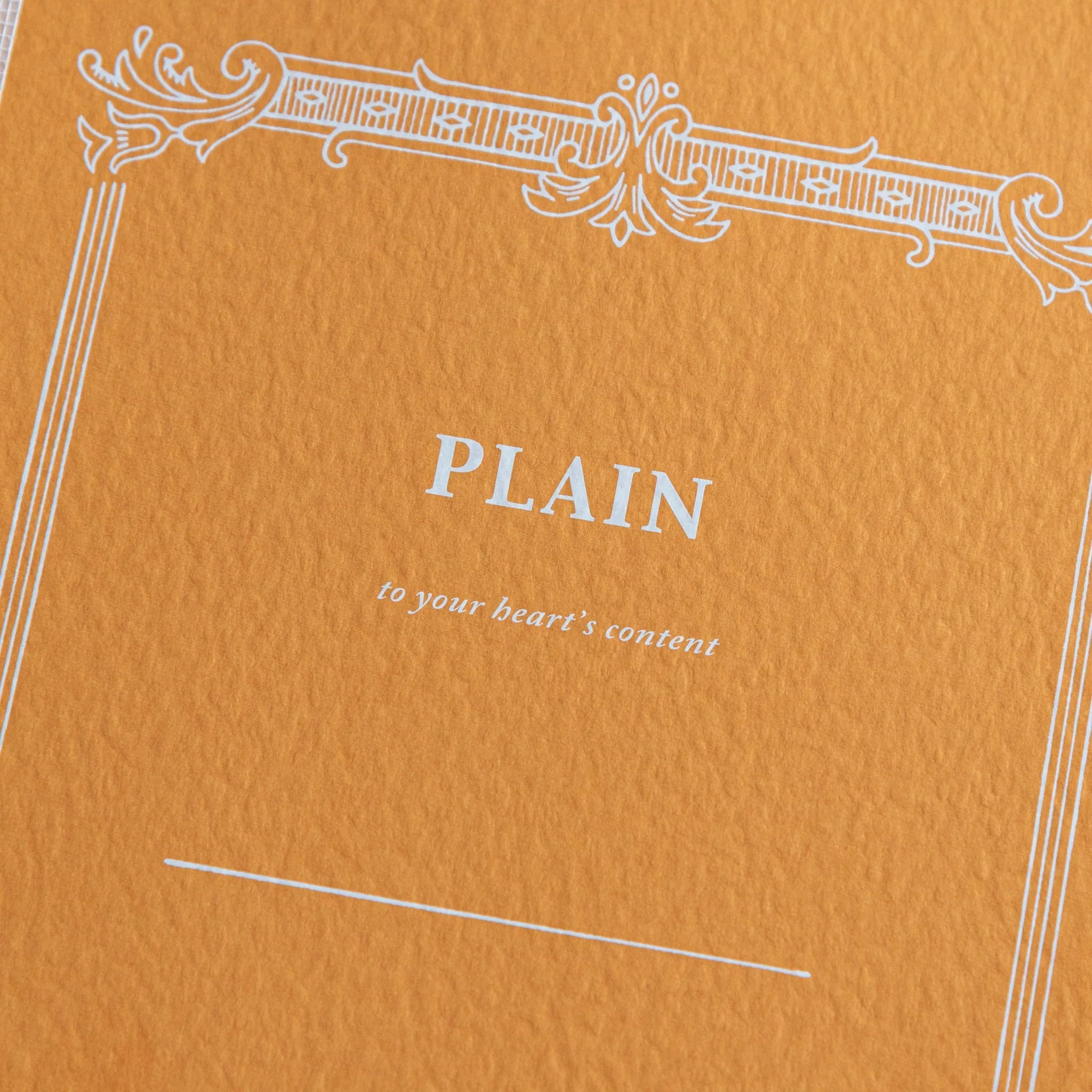 Tsubame Fools Cream Notebook in three-quarter view showing cover composition, binding method and page structure