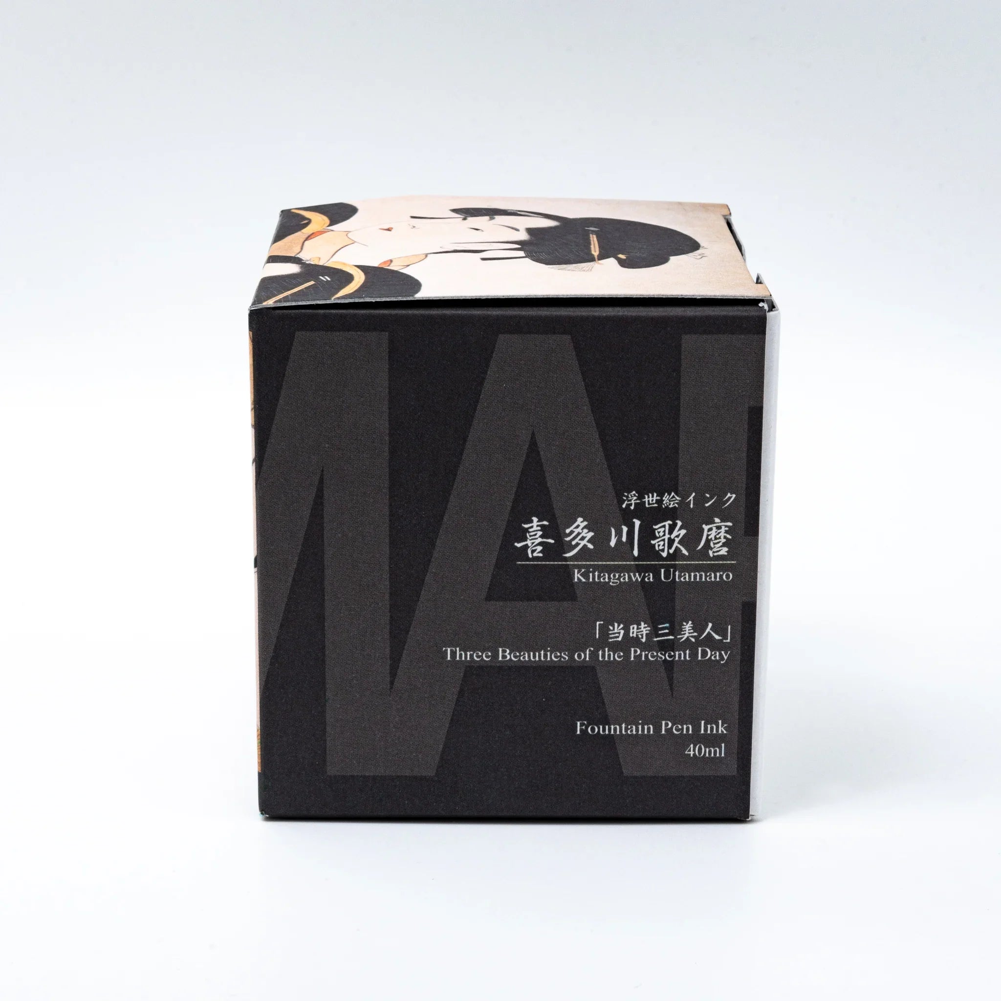 TACCIA Utamaro-usuzumi 40ml fountain pen ink box front with Japanese text label and comprehensive product specifications