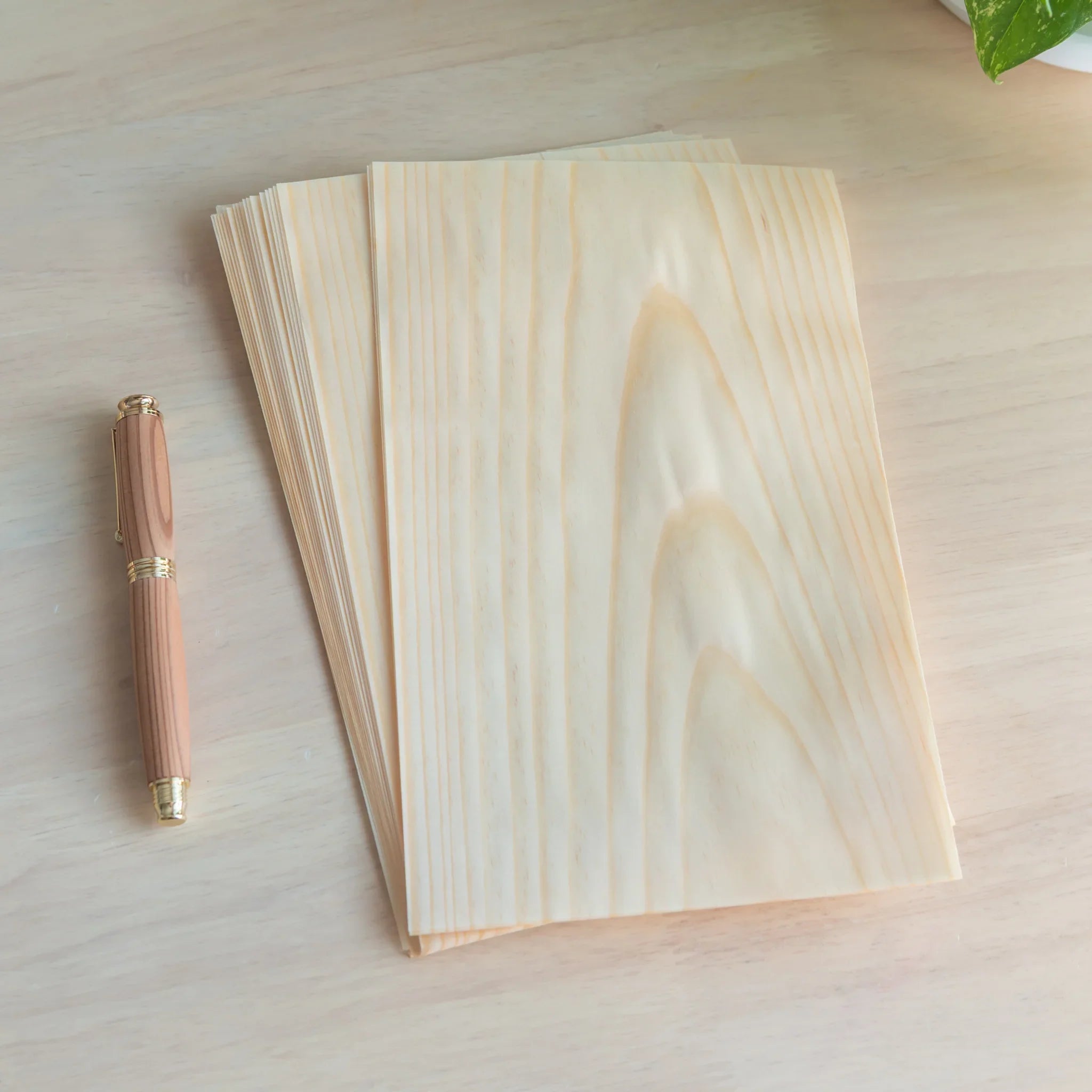 Wooden Sheet Loose Leaf Paper