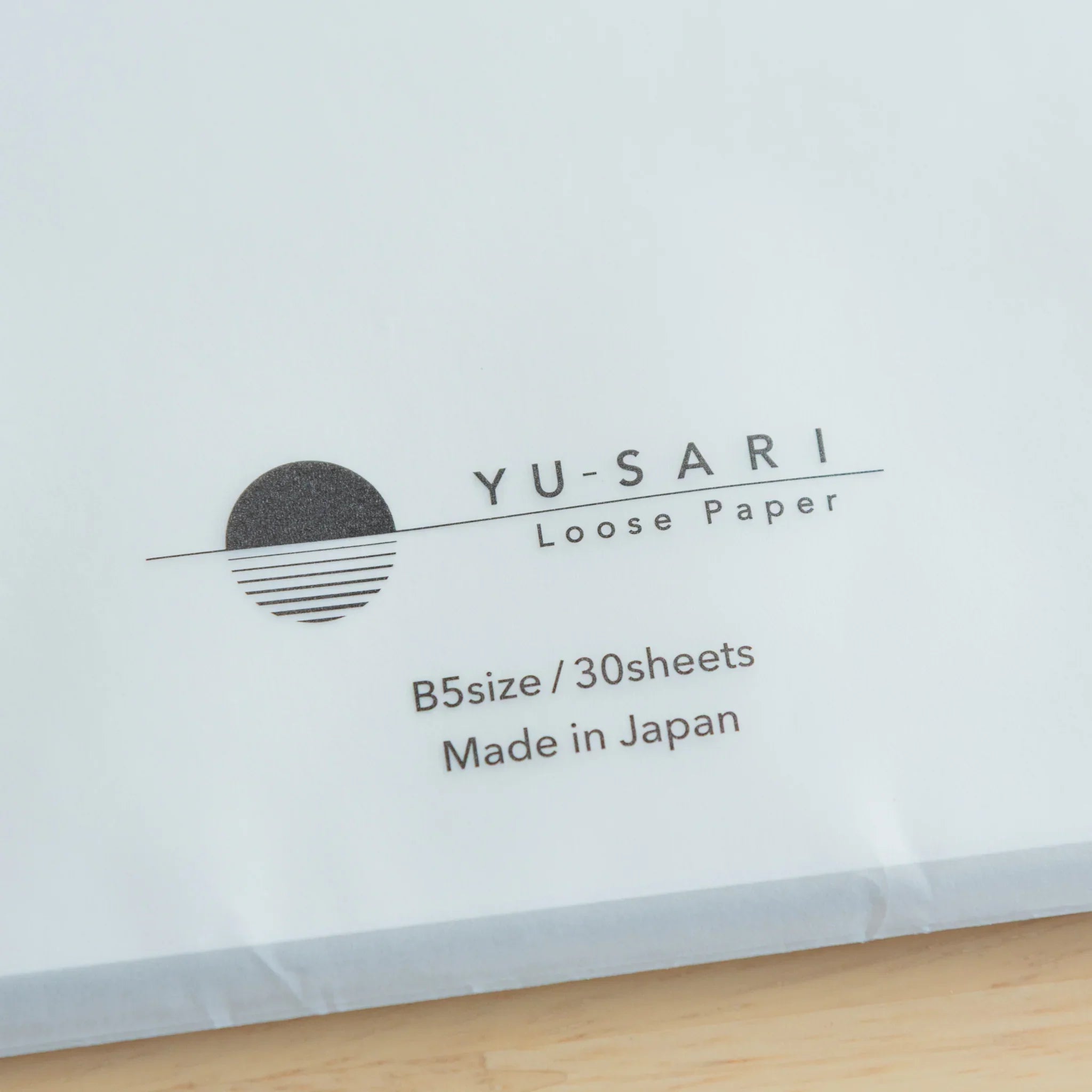 YU-SARI fountain pen paper white sheets angle view showing thickness texture and clean edge presentation