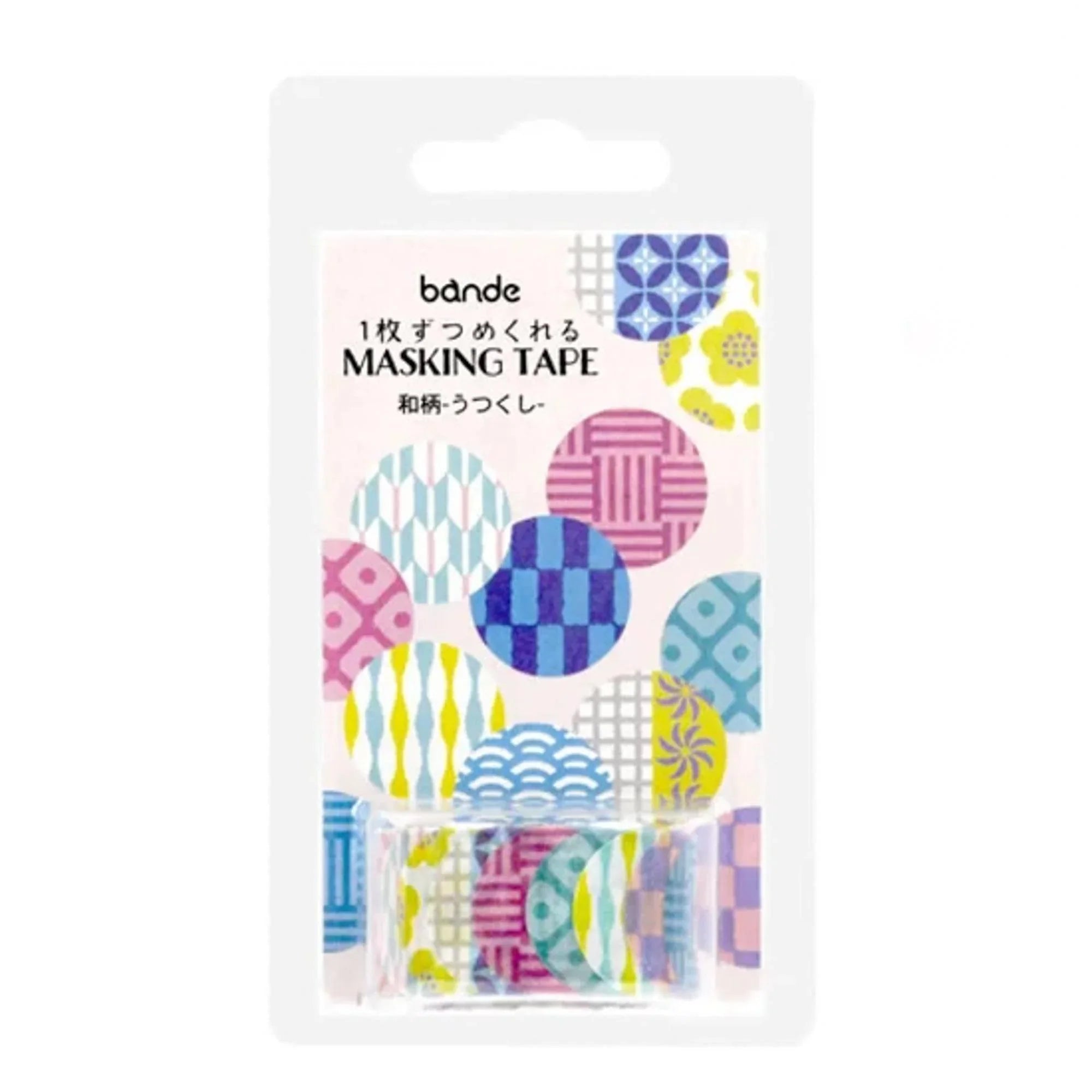 Bande Japanese Pattern washi tape sticker design showing traditional floral motif decorative sticker