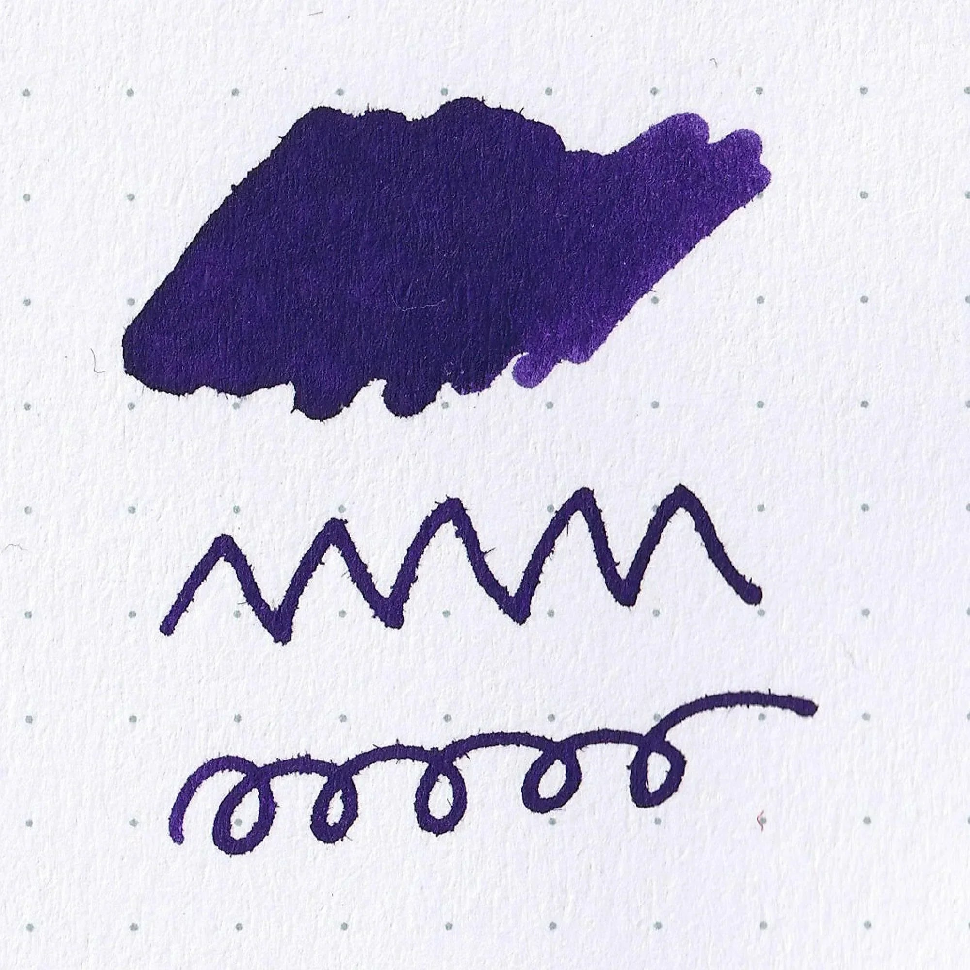 FUJIYAMA IRODORI RIN ink color swatch on white paper showing ink tone and pigmentation characteristics of Japanese ink