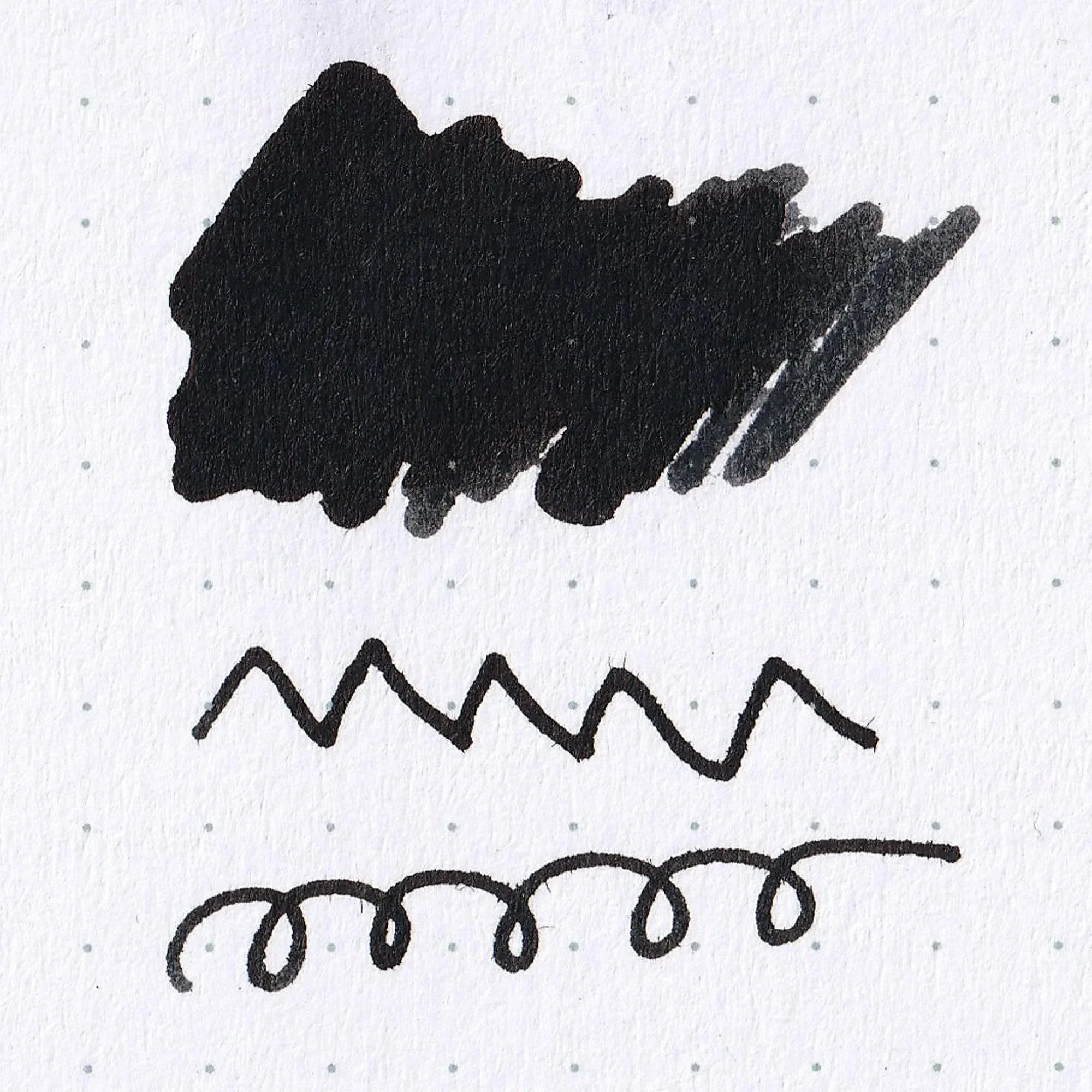 Pale sage-green FUJIYAMA IRODORI ZEN ink swatch on white paper revealing subtle natural-inspired hue on neutral surface