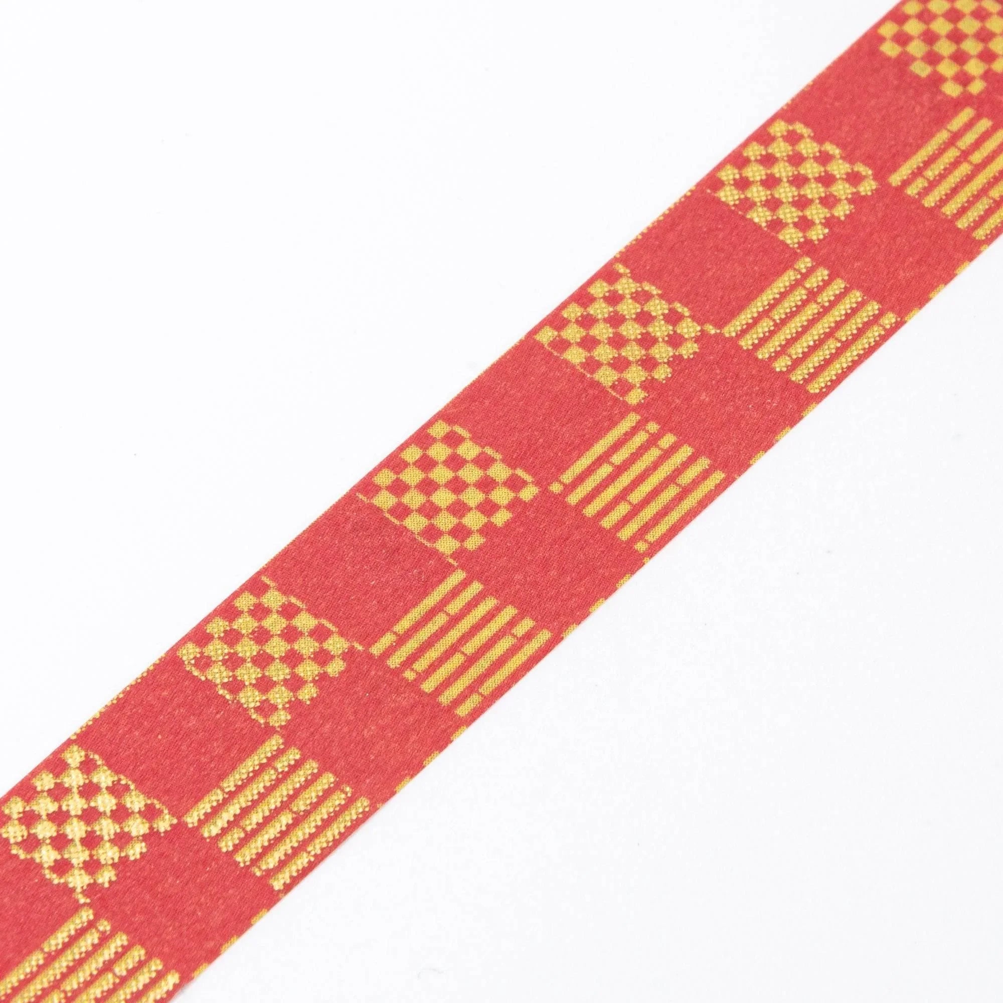 Ichimatsu Japanese washi tape close-up showing geometric checkered pattern detail Japanese textile traditional