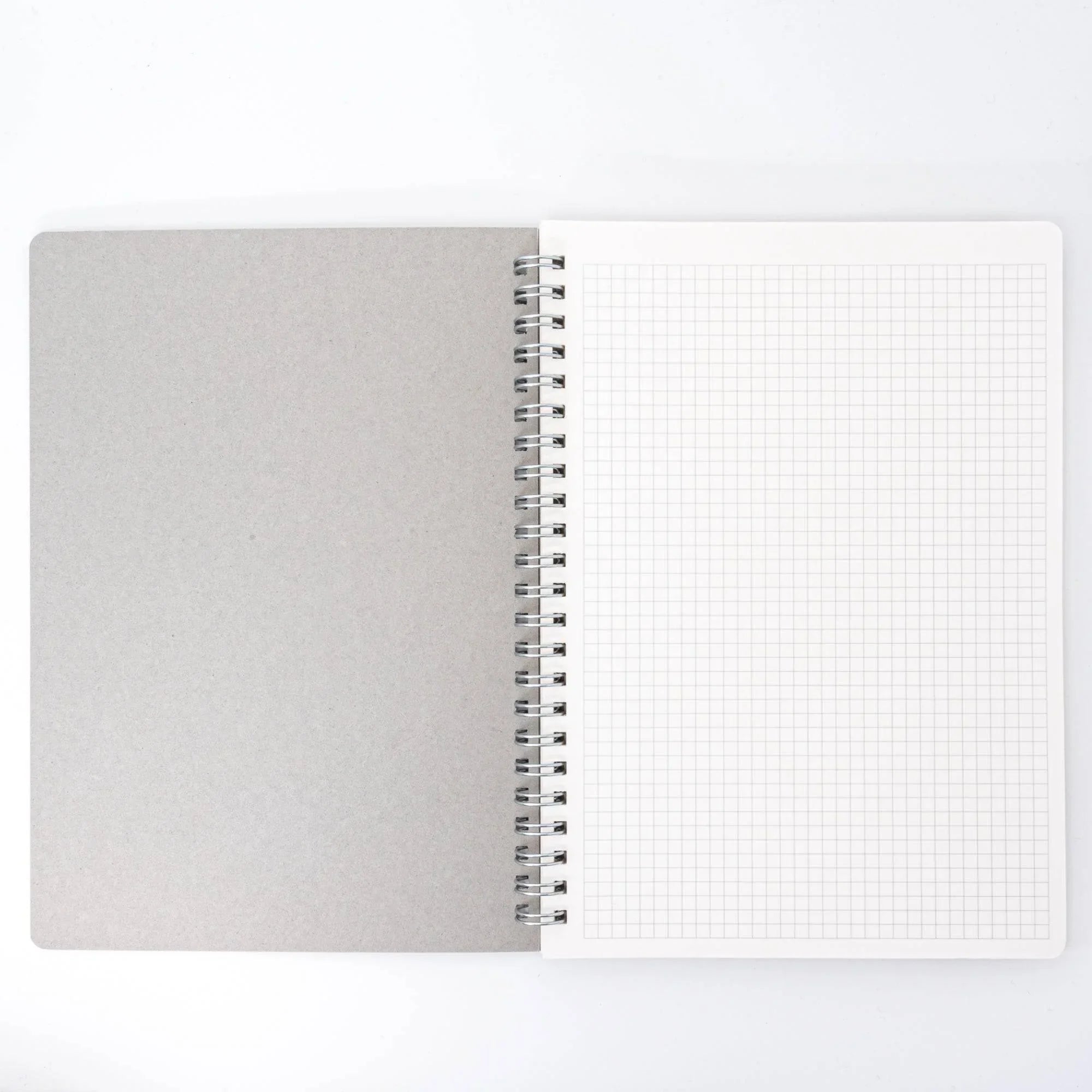 Lavender mist A5 spiral notebook with hand-dyed Yuzen washi chrysanthemum pattern with traditional Japanese craftsmanship