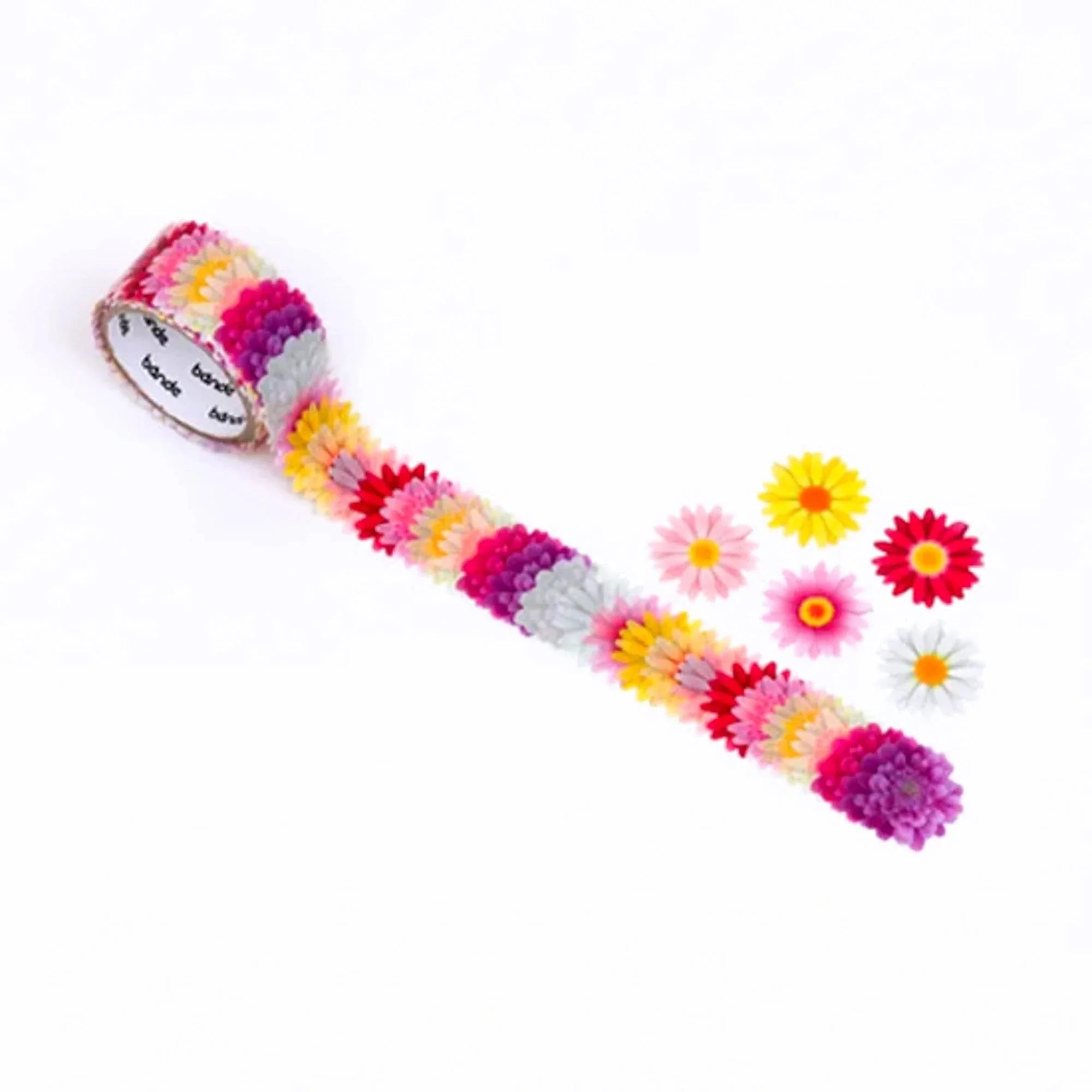 Marguerite Bande masking tape sticker roll displaying delicate floral patterned self-adhesive design