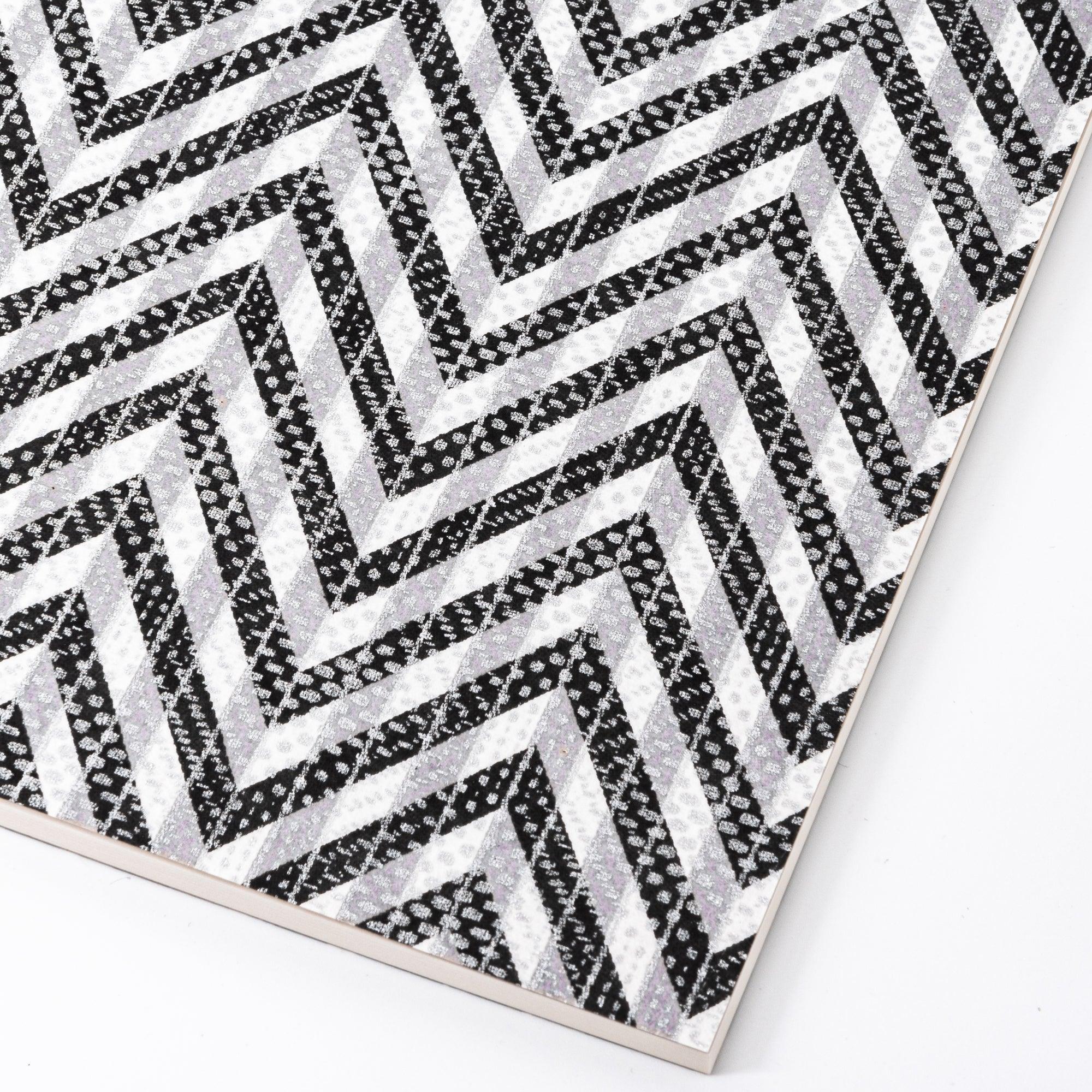 Black Yuzen washi B5 notebook with Japanese stab binding, deep dyed quality paper with traditional Japanese craftsmanship