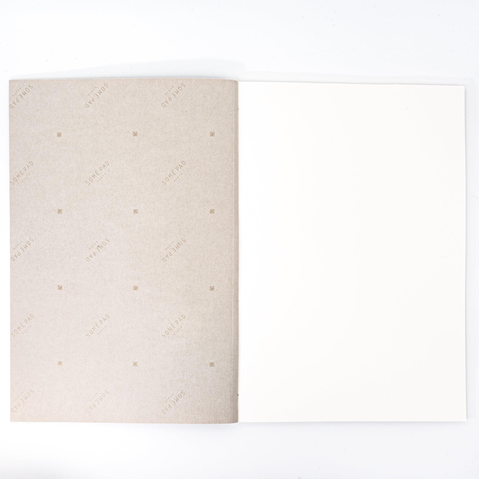 Yellow washi paper SOME PAD notebook B5 with traditional Japanese stab binding and design with quality binding and paper