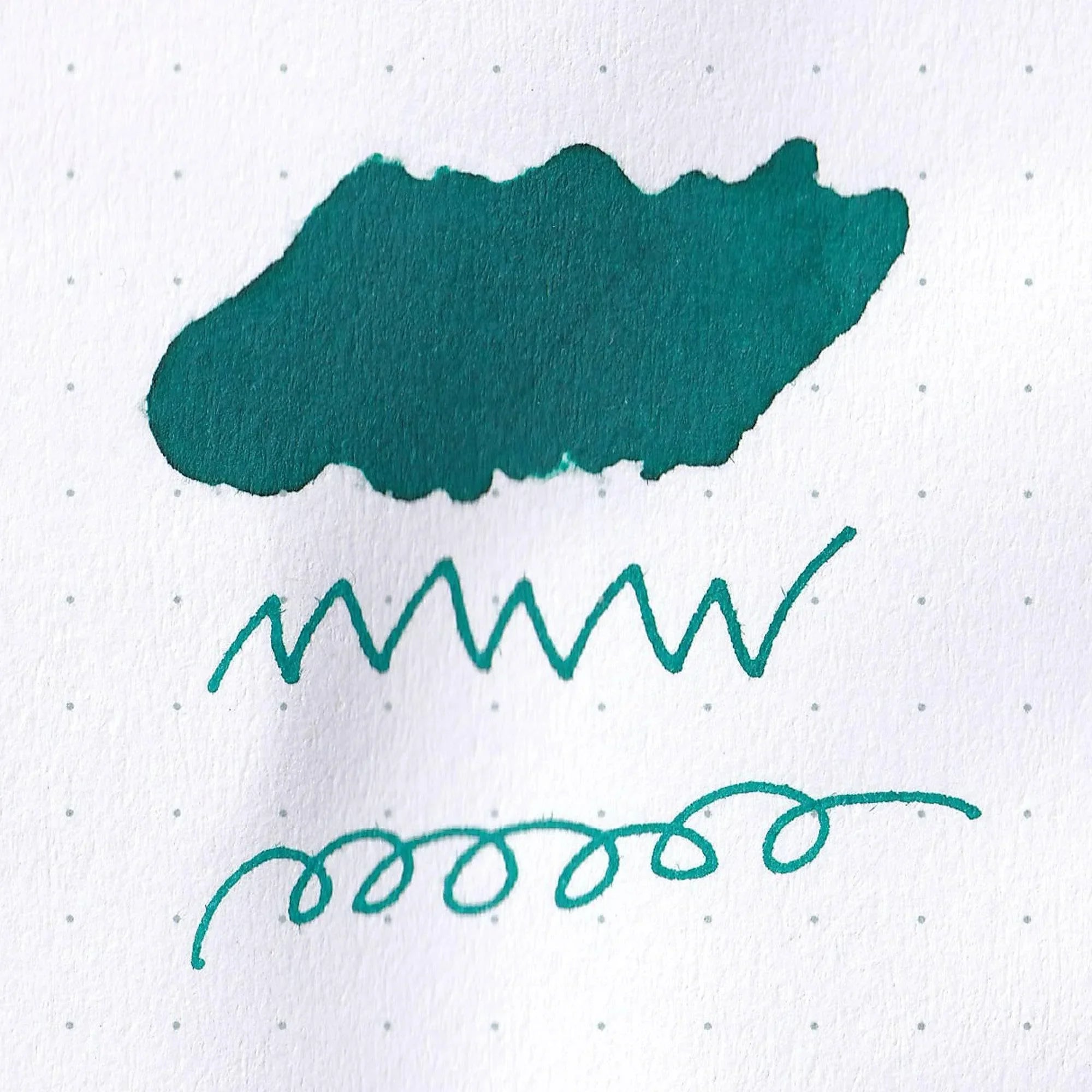 Brilliant Mint ink color swatch sample showing bright turquoise tone on white paper test sheet product