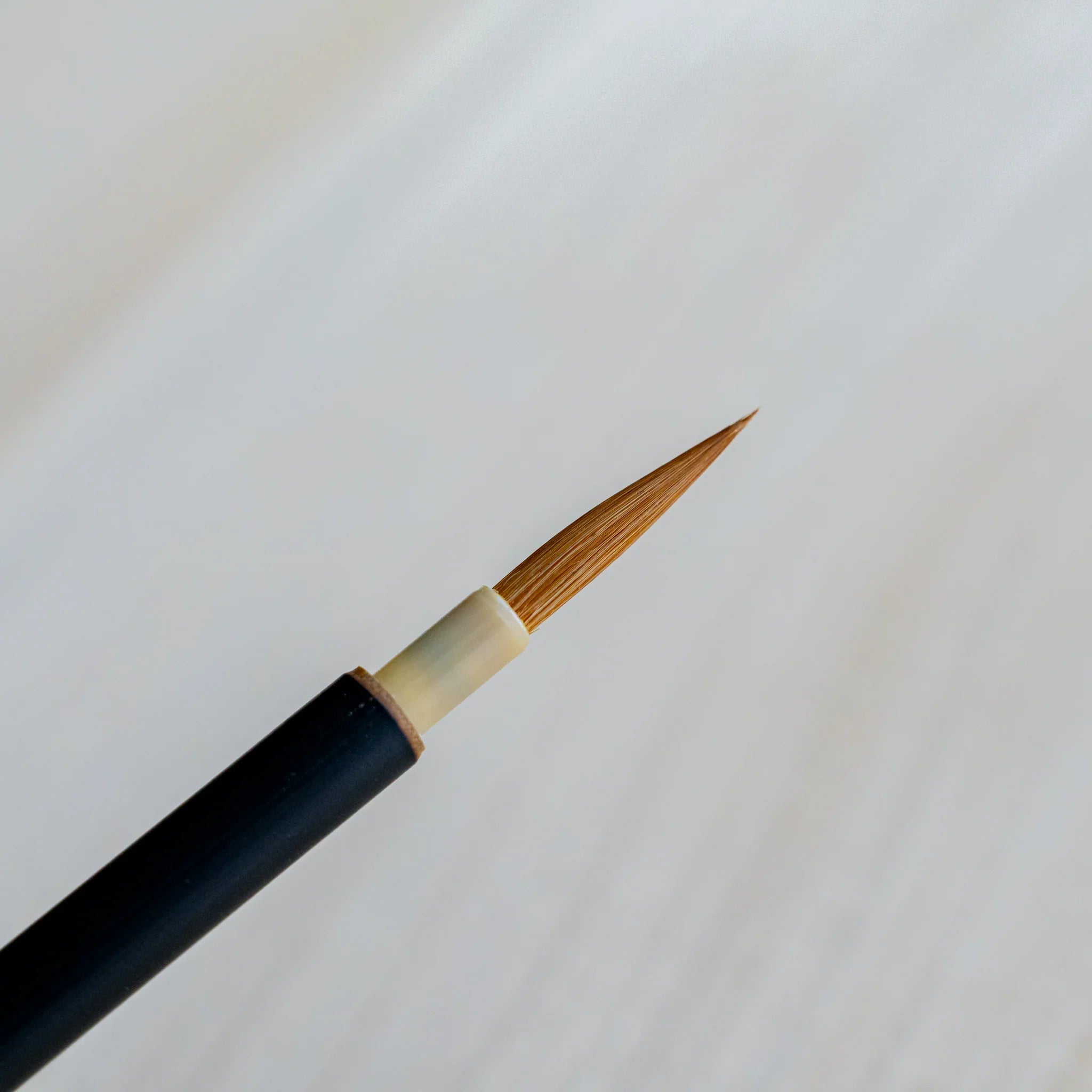 Akashiya Menso brush size comparison: Small, Medium and Large from Nara brushmaker Akashiya (founded 1716)