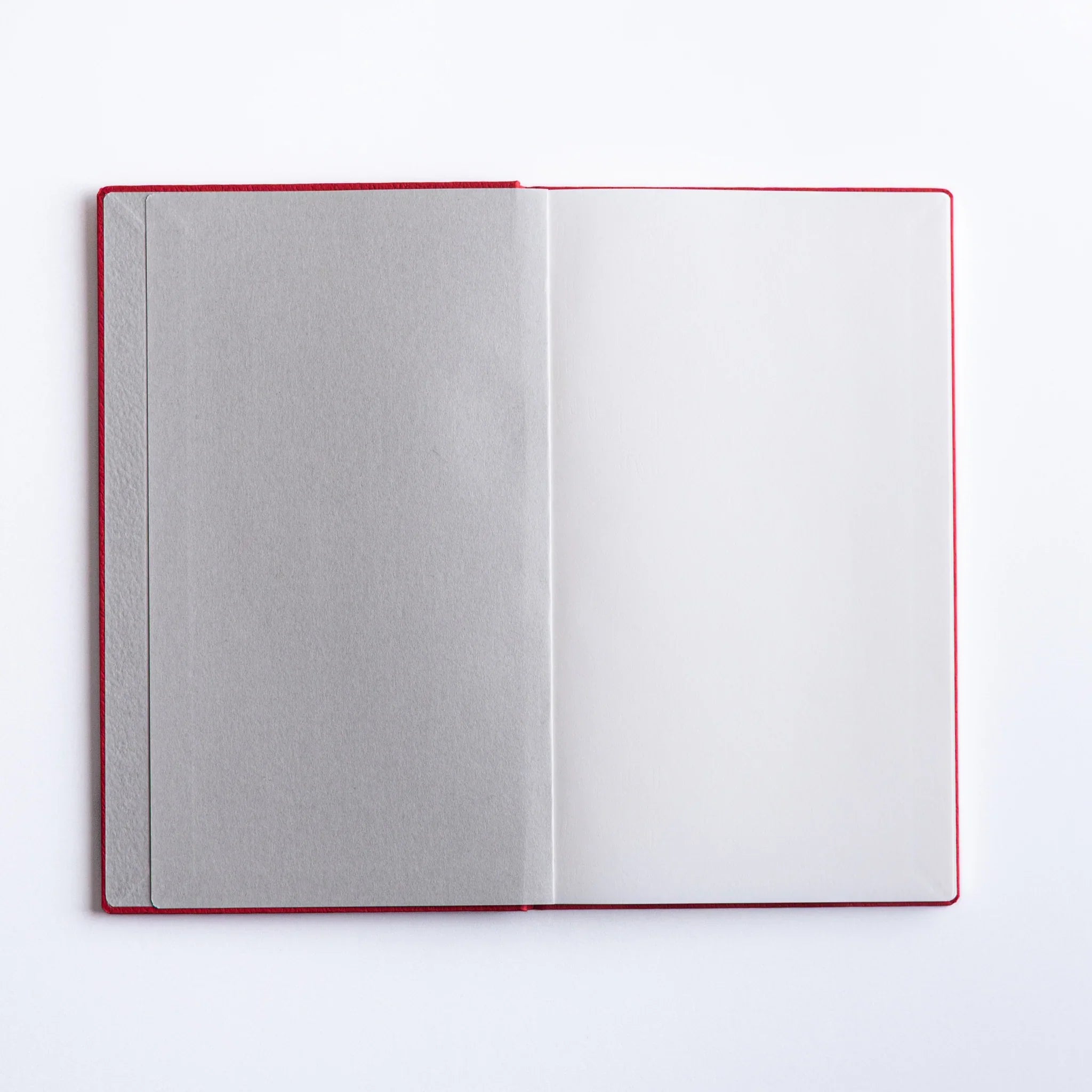 Inside cover of Red Dressco Bank Ledger Paper Japanese Notebook.