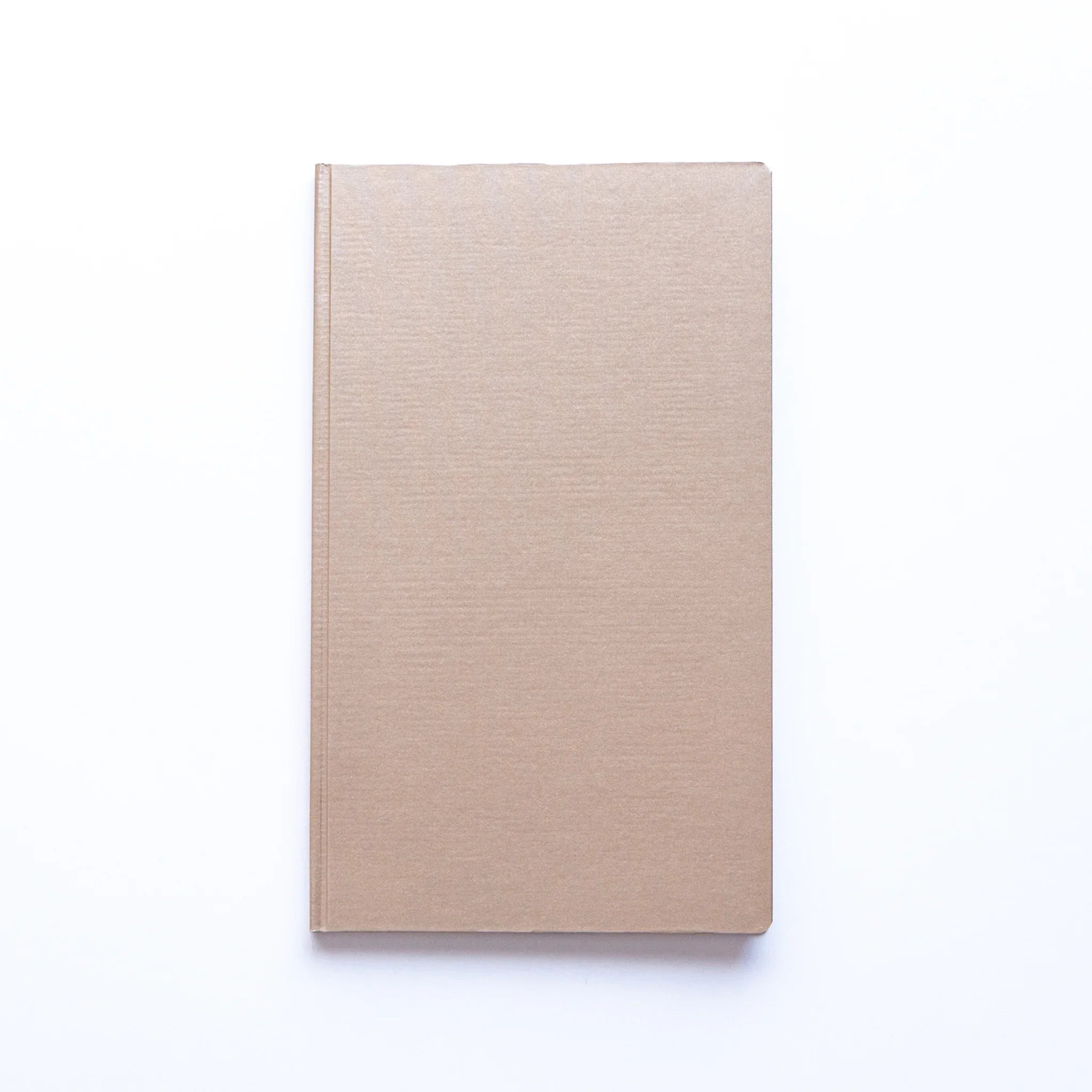 Minimalist Champagne Gold cover of Dressco Bank Ledger Paper Japanese Notebook B6.