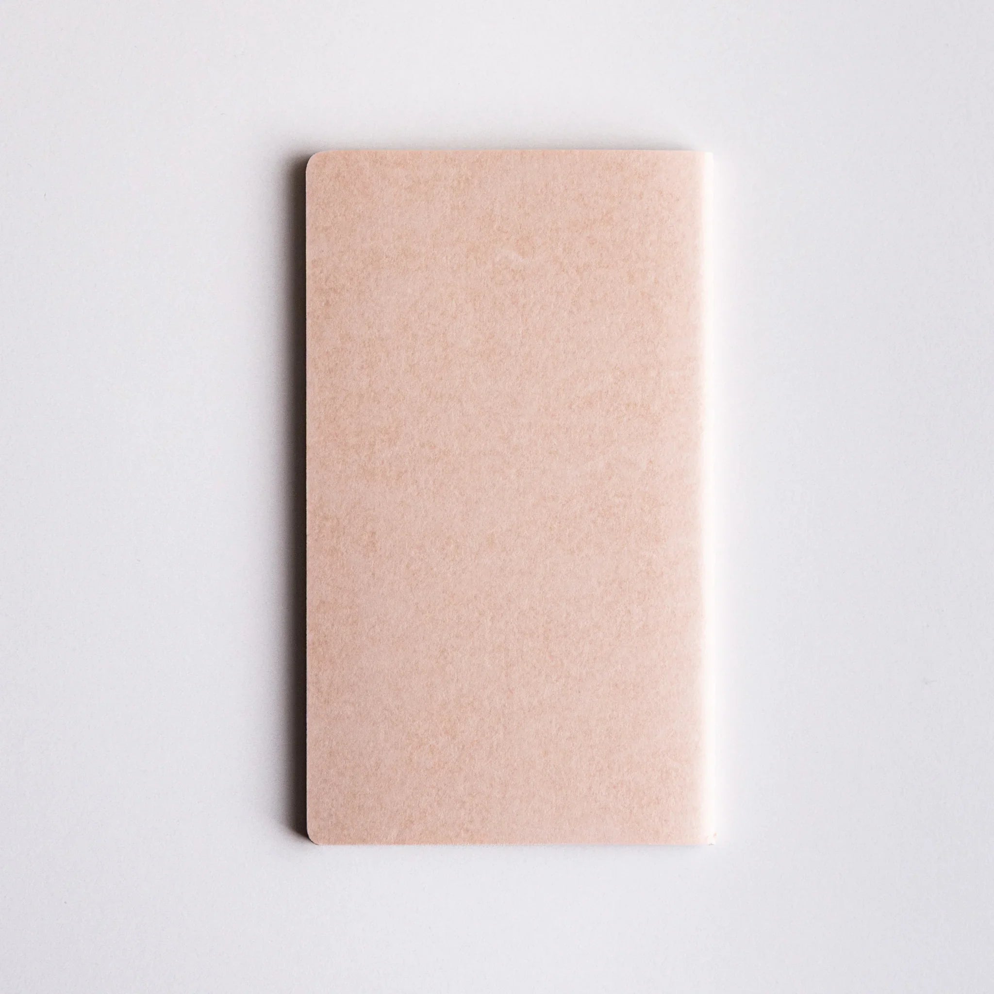 Ivory Japanese notebook made from Bank Ledger Paper displayed on white background.