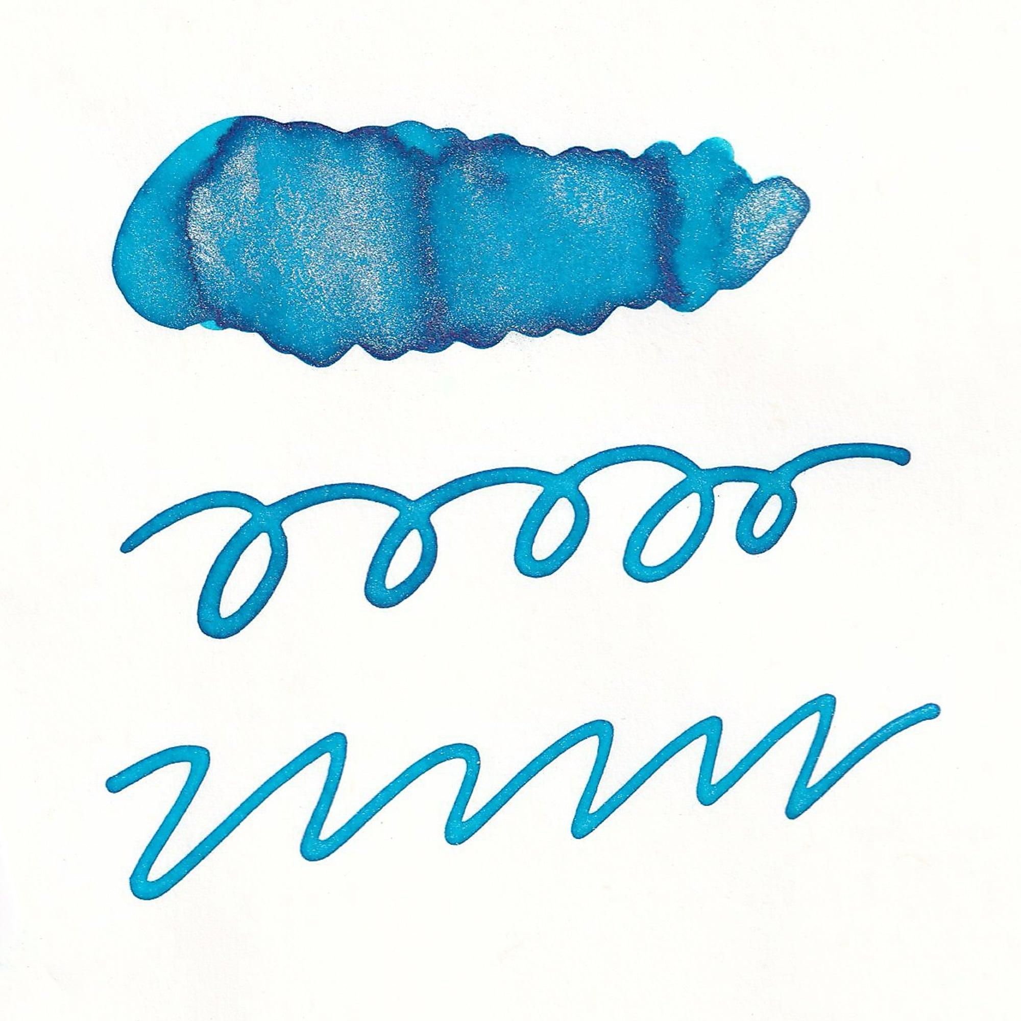 Guitar Sparkle Cyan Blue Shimmer Ink - Komorebi Stationery