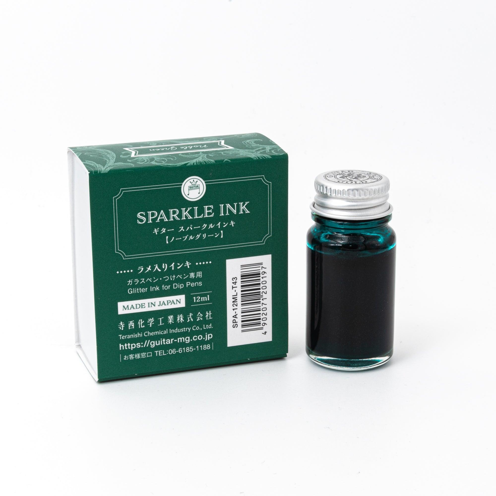 Guitar Sparkle Noble Green Shimmer Ink - Komorebi Stationery