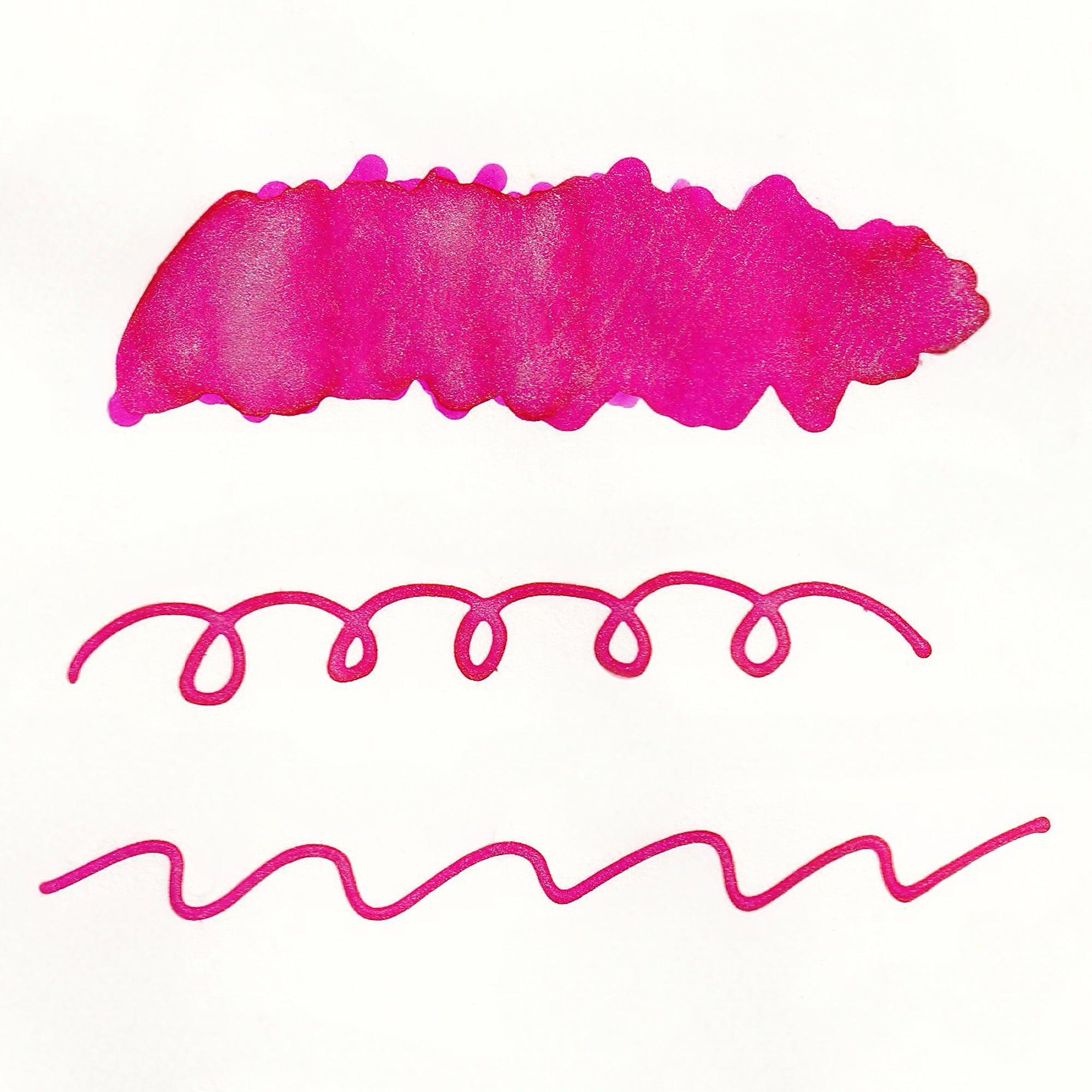 Guitar Sparkle Ruby Pink Shimmer Ink - Teranishi - Komorebi Stationery