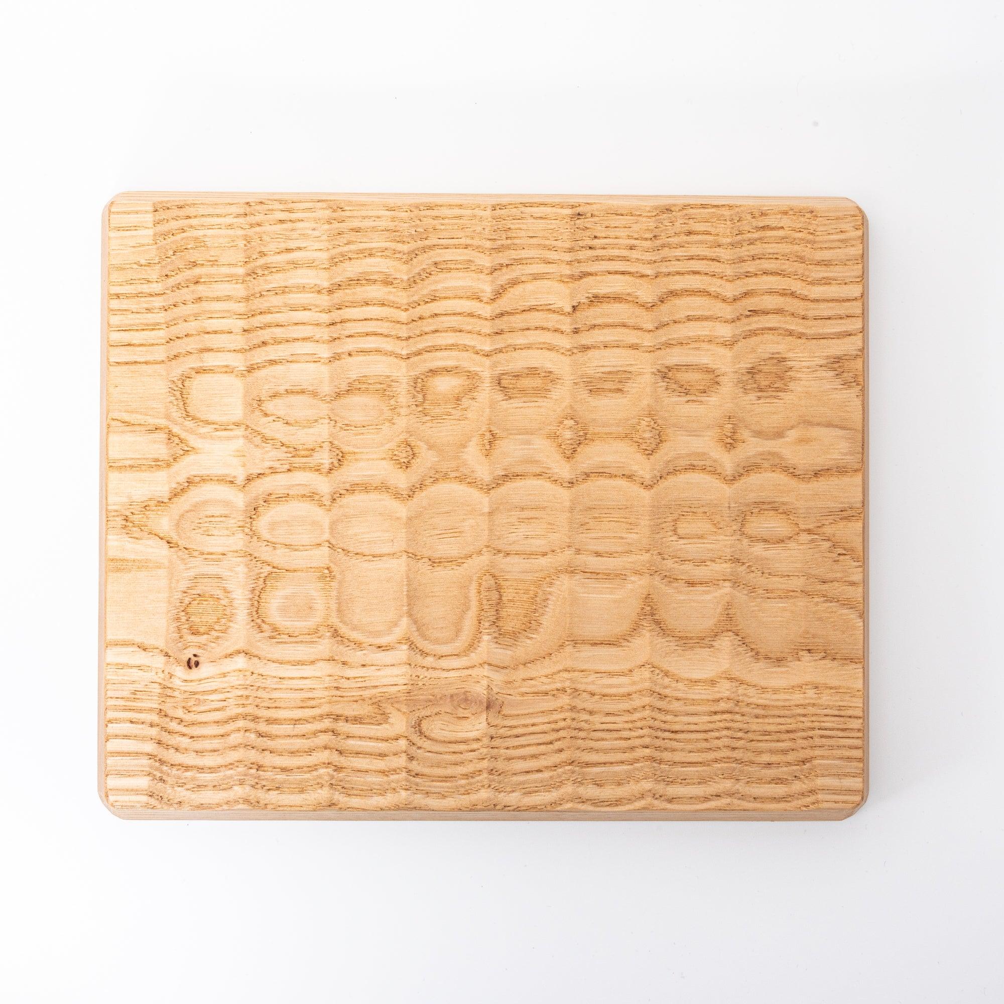 Hand-Carved Wide Wagatabon Japanese Chestnut Pen Tray - Komorebi Stationery